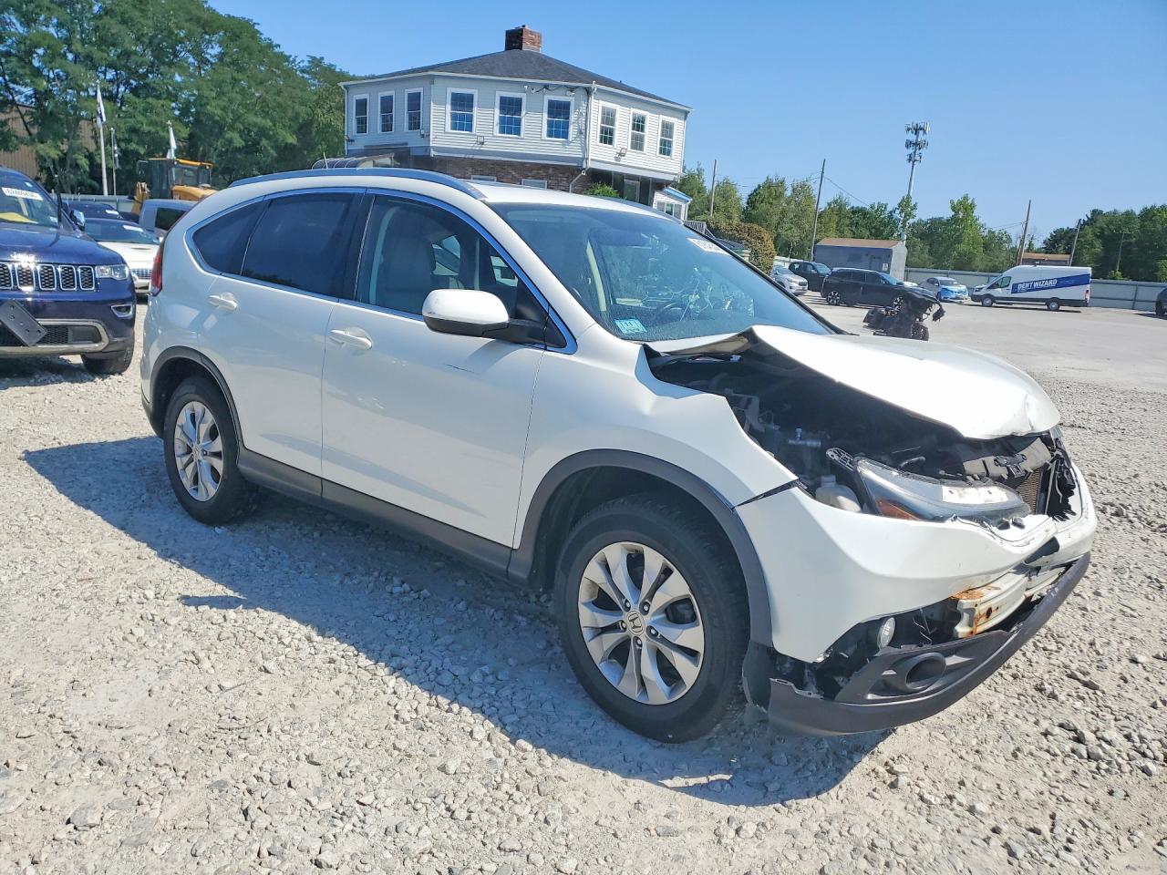 2014 Honda Cr-v Exl White vin: 5J6RM4H79EL006271