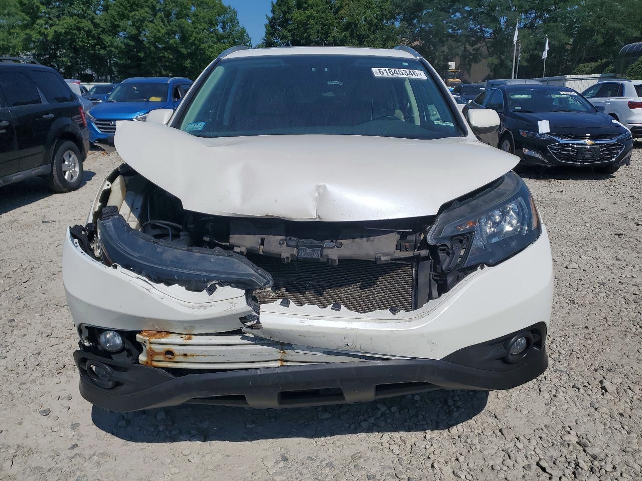 2014 Honda Cr-v Exl White vin: 5J6RM4H79EL006271
