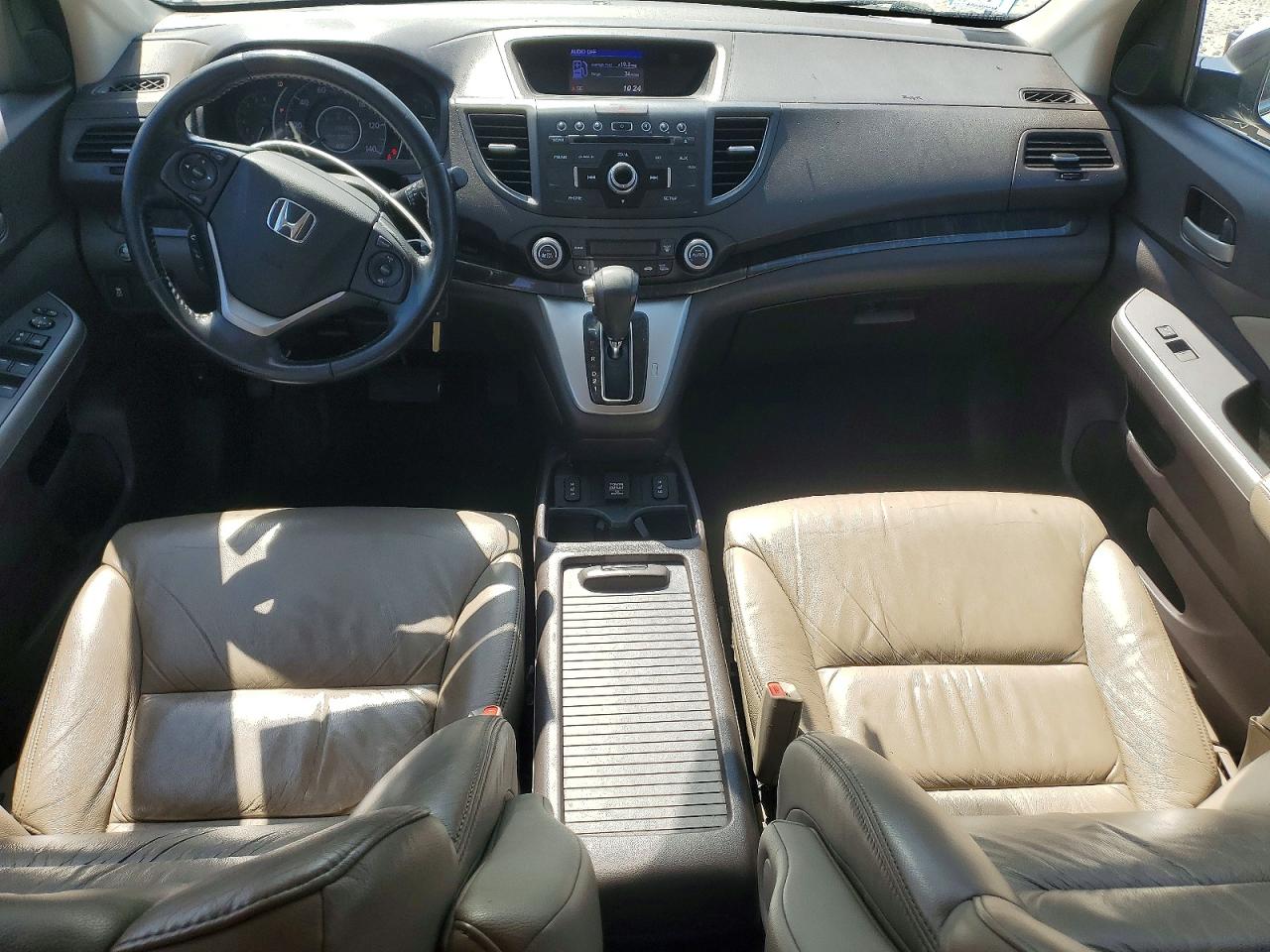 2014 Honda Cr-v Exl White vin: 5J6RM4H79EL006271