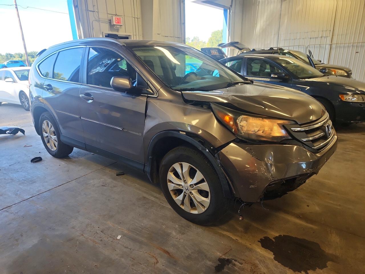 2014 Honda Cr-v Exl Gray vin: 5J6RM4H79EL018470