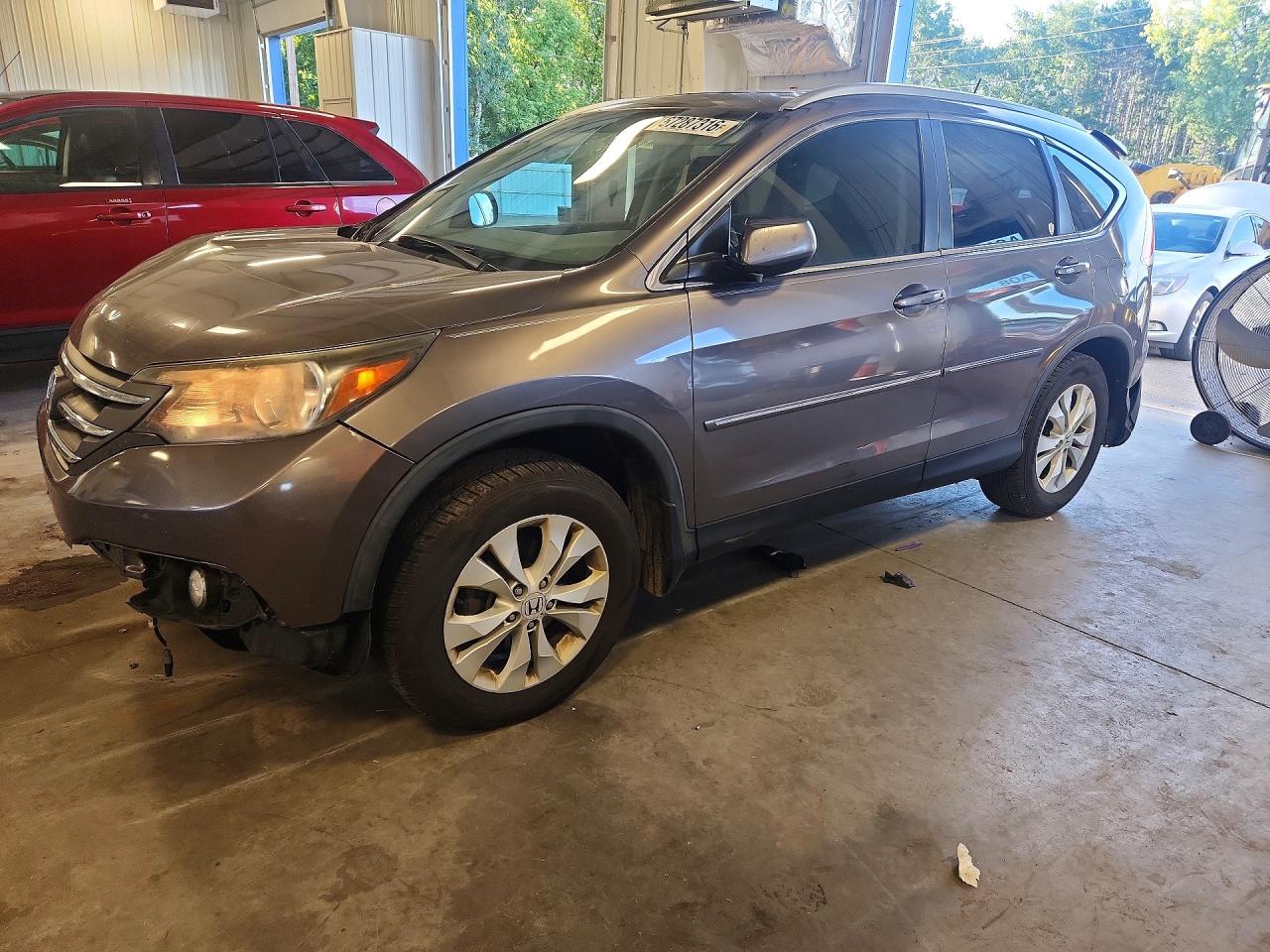 2014 Honda Cr-v Exl Gray vin: 5J6RM4H79EL018470