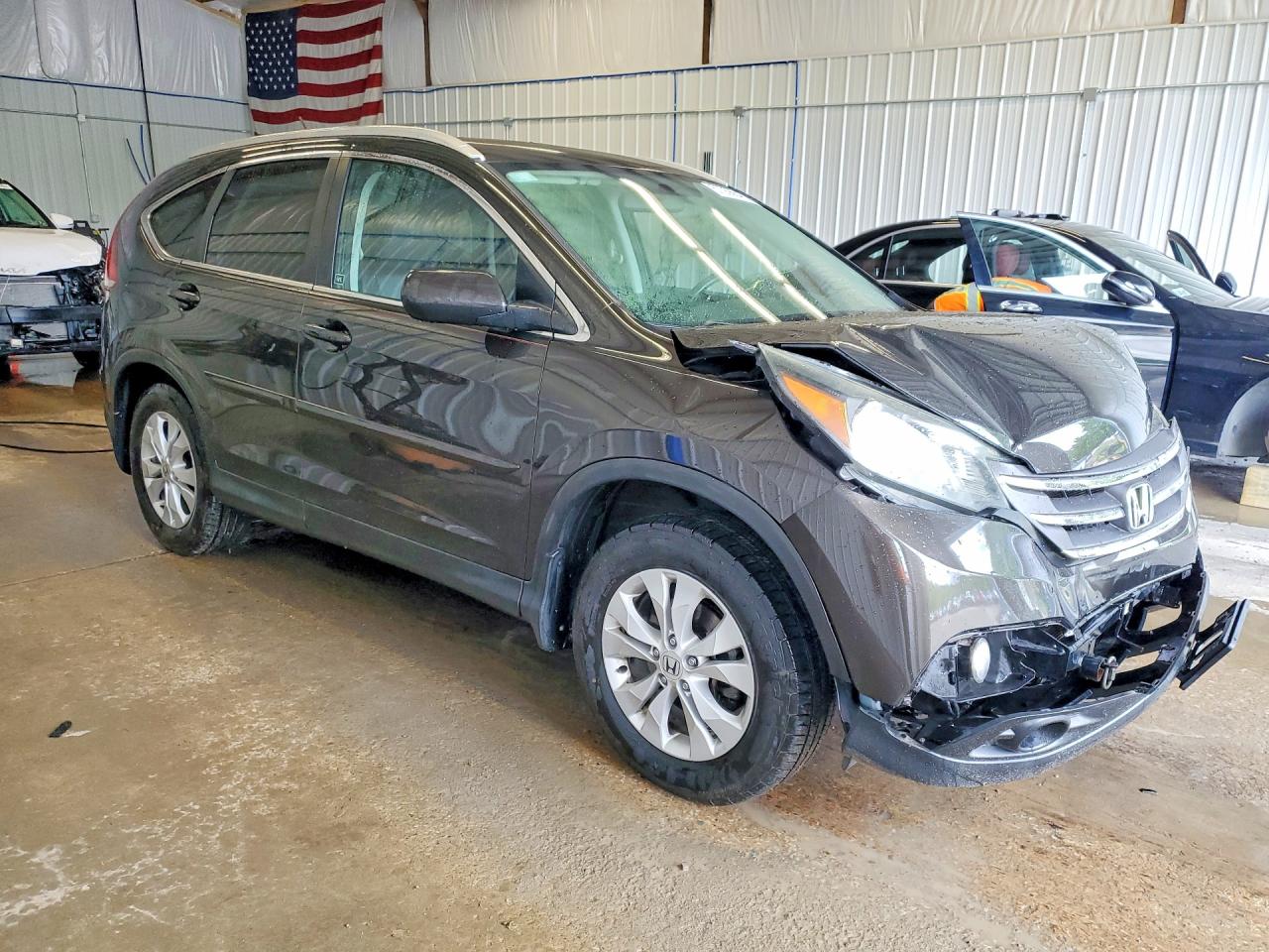 2014 Honda Cr-v Exl Brown vin: 5J6RM4H79EL027850