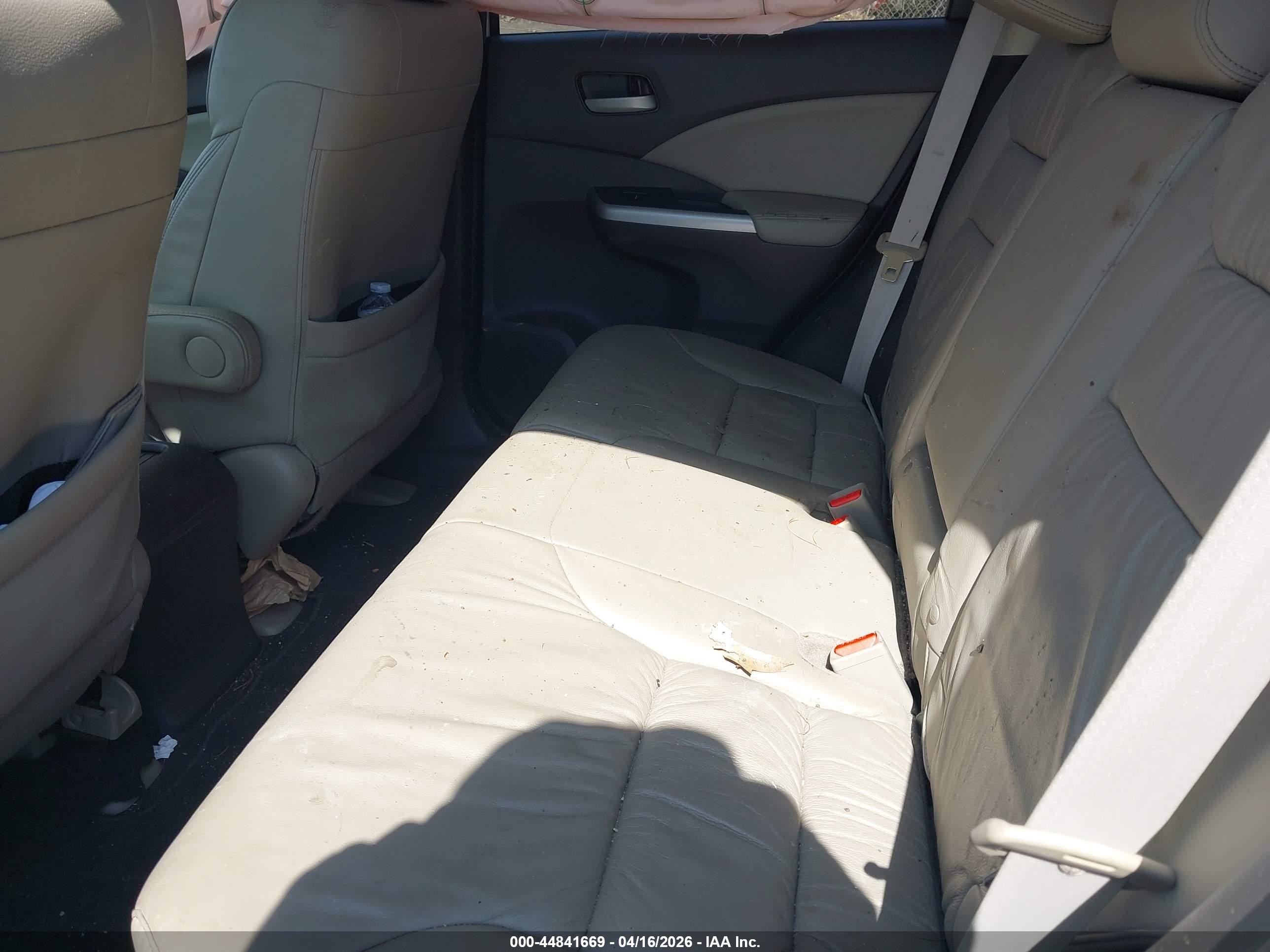 2014 Honda Cr-v Ex-l White vin: 5J6RM4H79EL037066