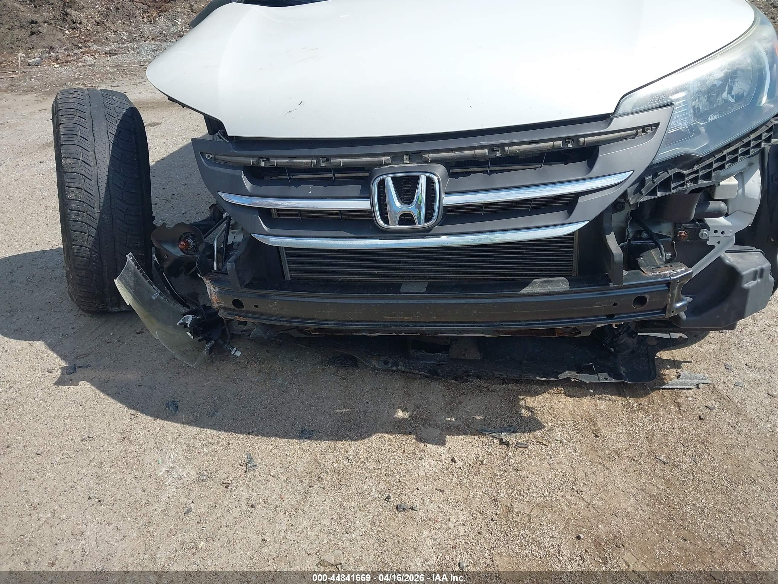 2014 Honda Cr-v Ex-l White vin: 5J6RM4H79EL037066