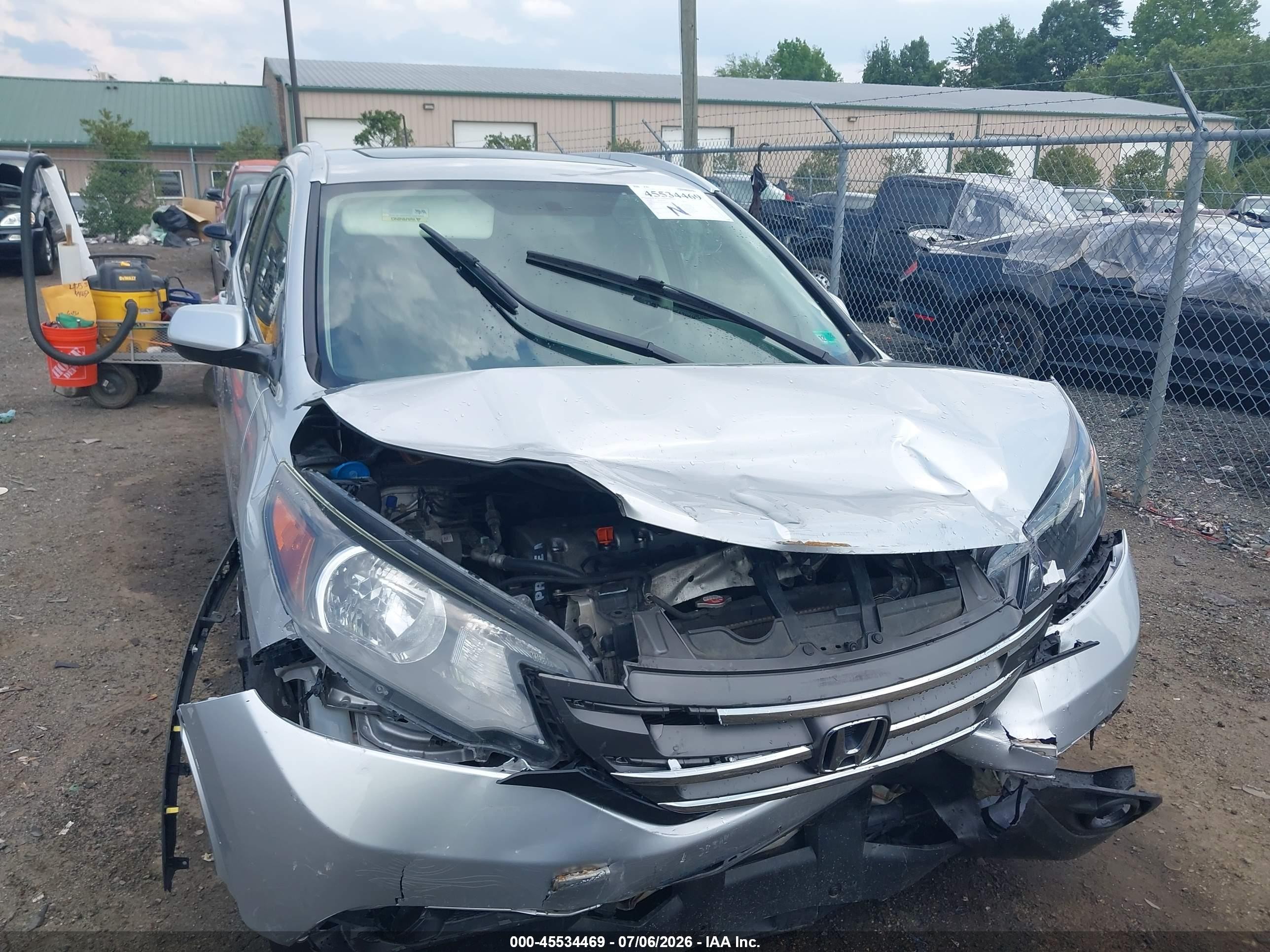 2014 Honda Cr-v Ex-l Silver vin: 5J6RM4H79EL046589