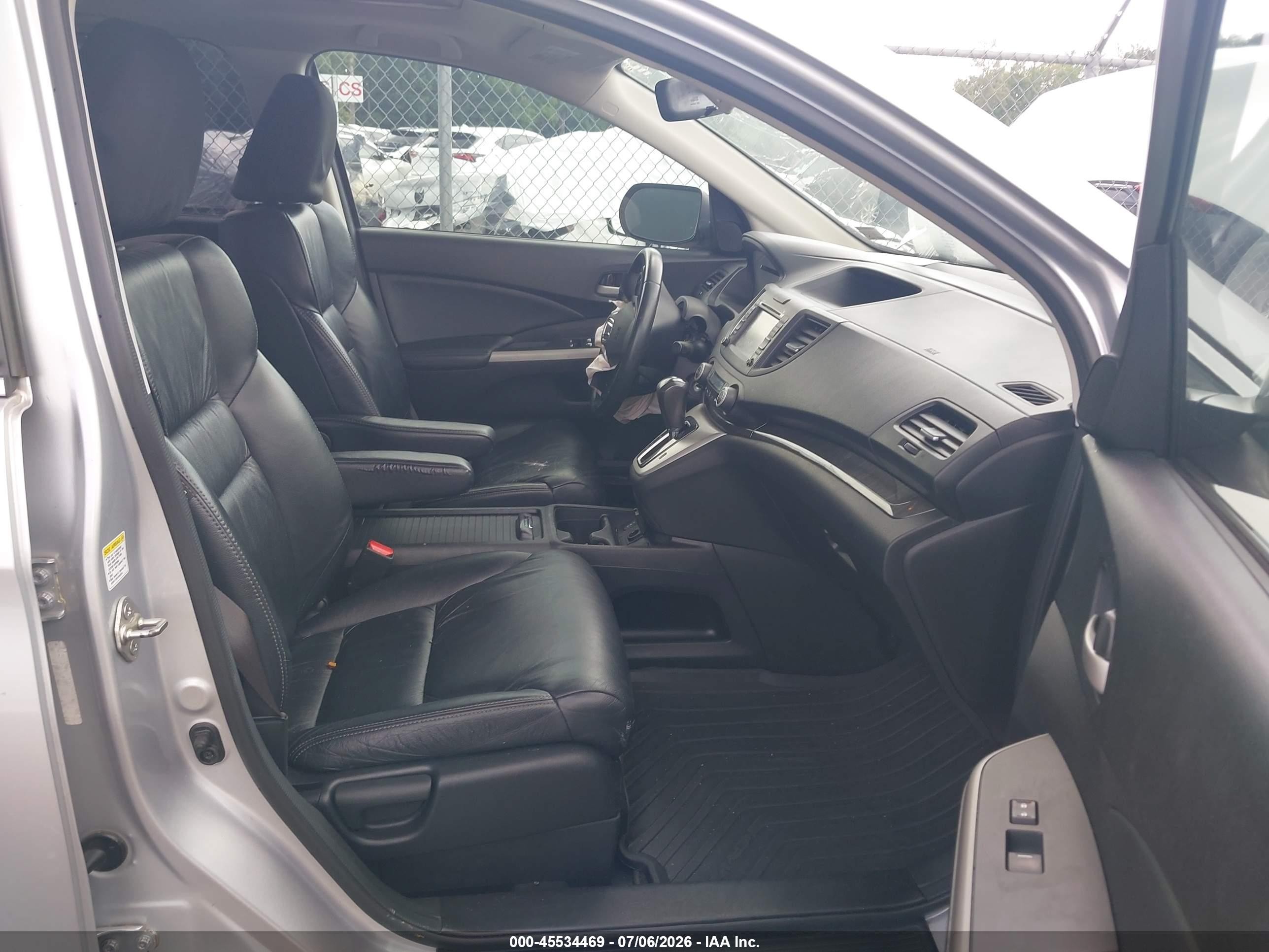 2014 Honda Cr-v Ex-l Silver vin: 5J6RM4H79EL046589