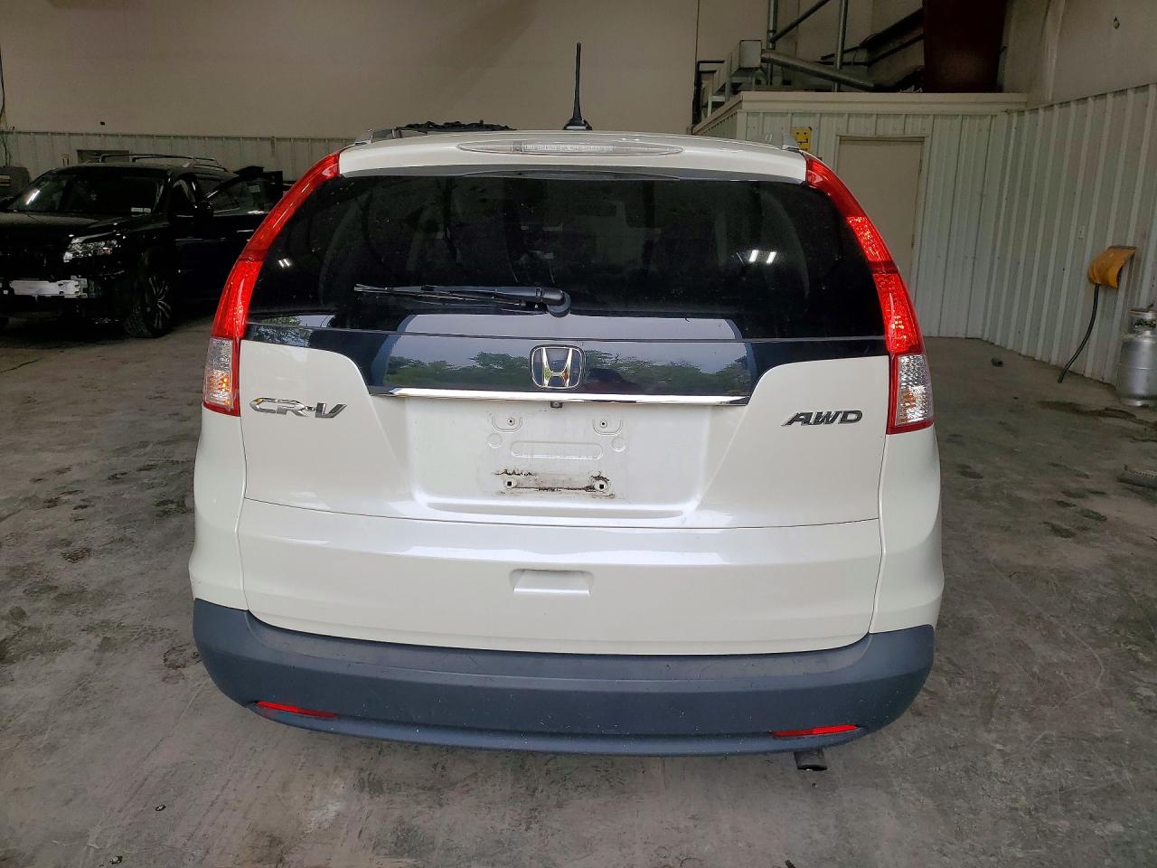 2014 Honda Cr-v Exl White vin: 5J6RM4H79EL047547