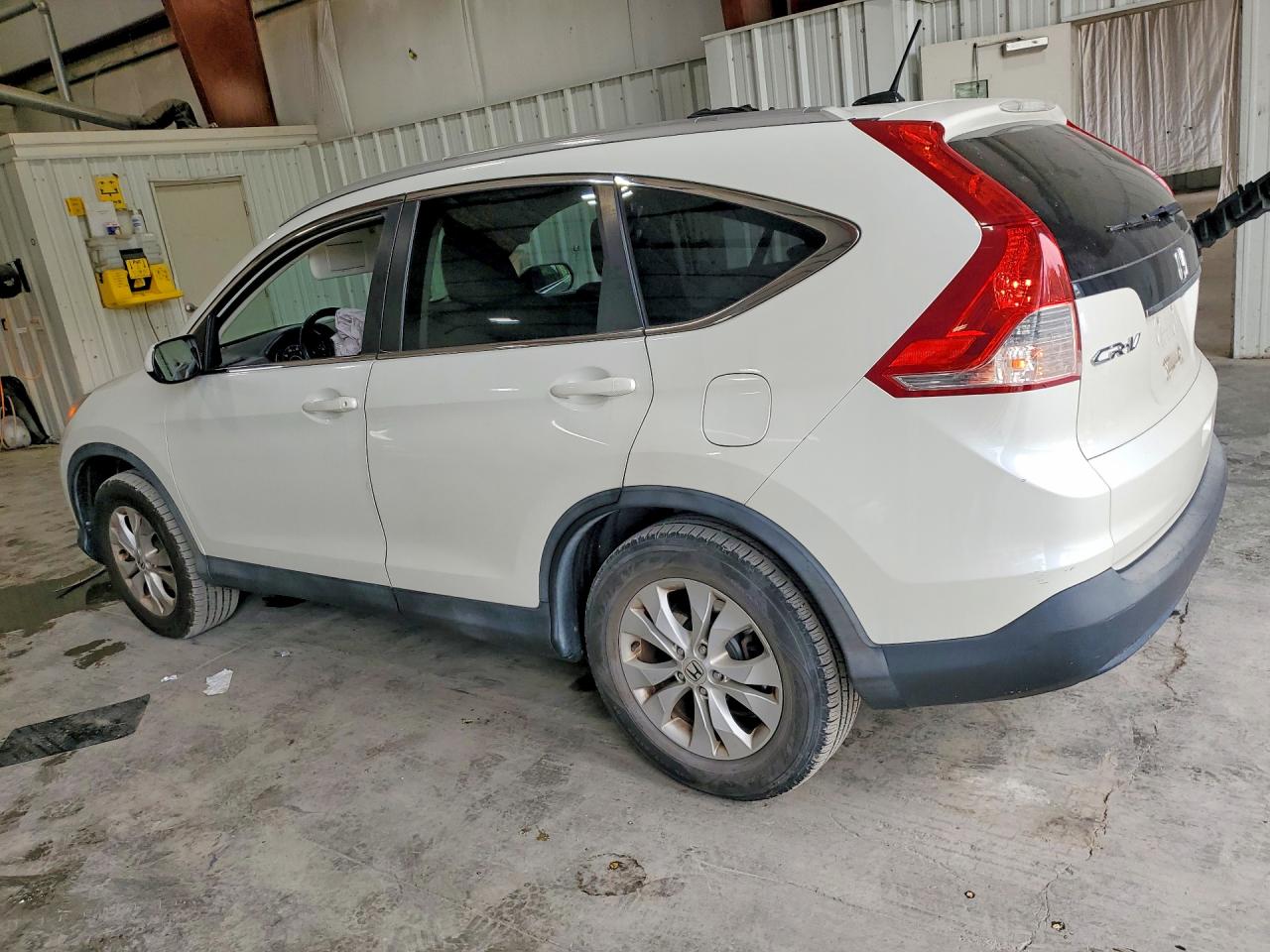 2014 Honda Cr-v Exl White vin: 5J6RM4H79EL047547
