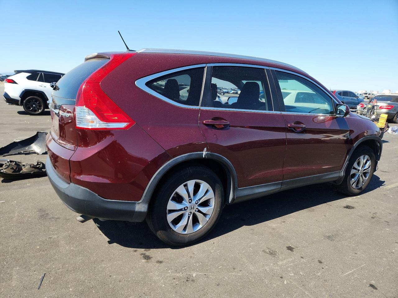 2014 Honda Cr-v Exl Burgundy vin: 5J6RM4H79EL054742
