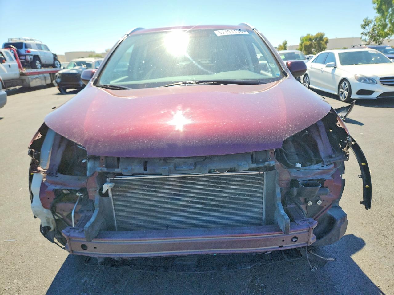 2014 Honda Cr-v Exl Burgundy vin: 5J6RM4H79EL054742