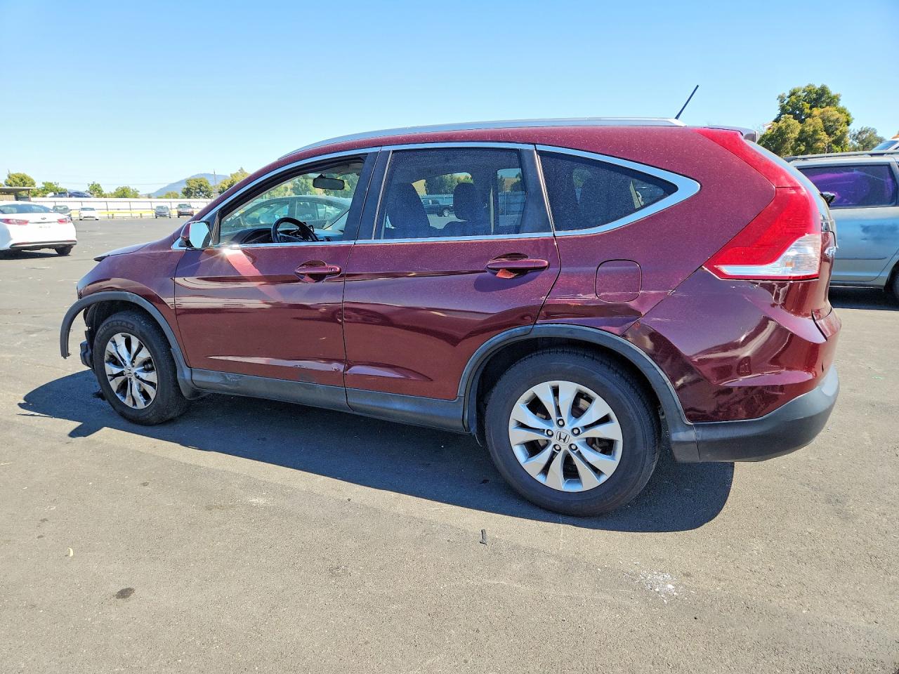 2014 Honda Cr-v Exl Burgundy vin: 5J6RM4H79EL054742