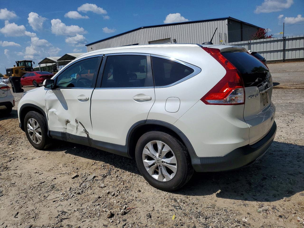 2014 Honda Cr-v Exl White vin: 5J6RM4H79EL071184