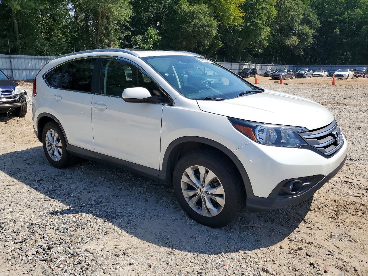 2014 Honda Cr-v Exl White vin: 5J6RM4H79EL071184
