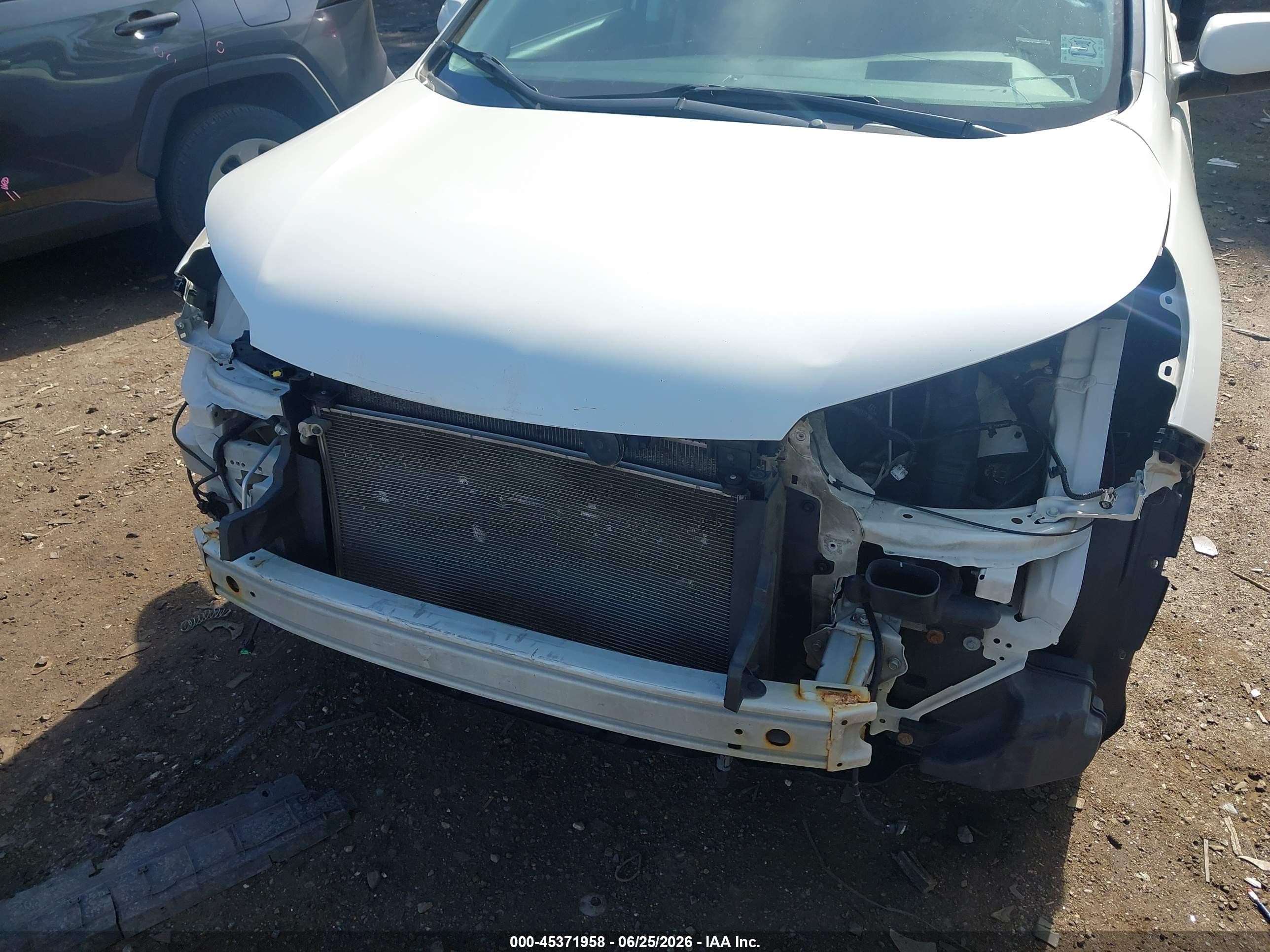 2014 Honda Cr-v Ex-l White vin: 5J6RM4H79EL086574