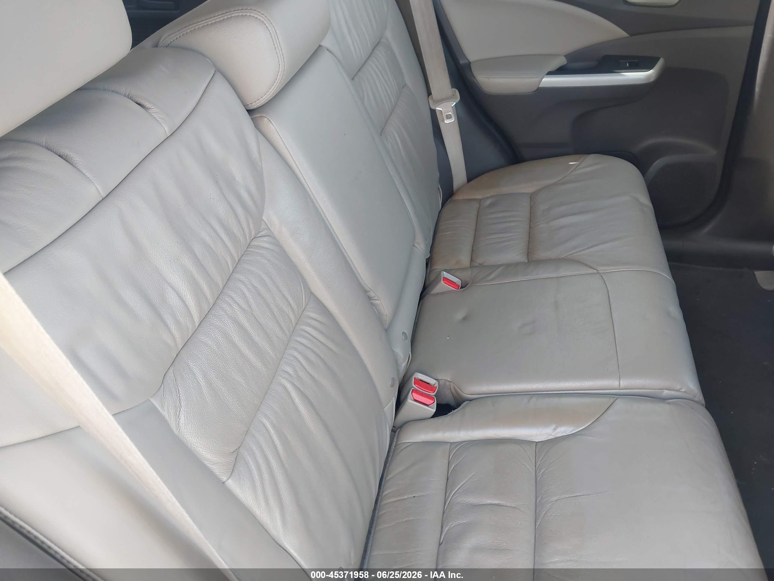 2014 Honda Cr-v Ex-l White vin: 5J6RM4H79EL086574