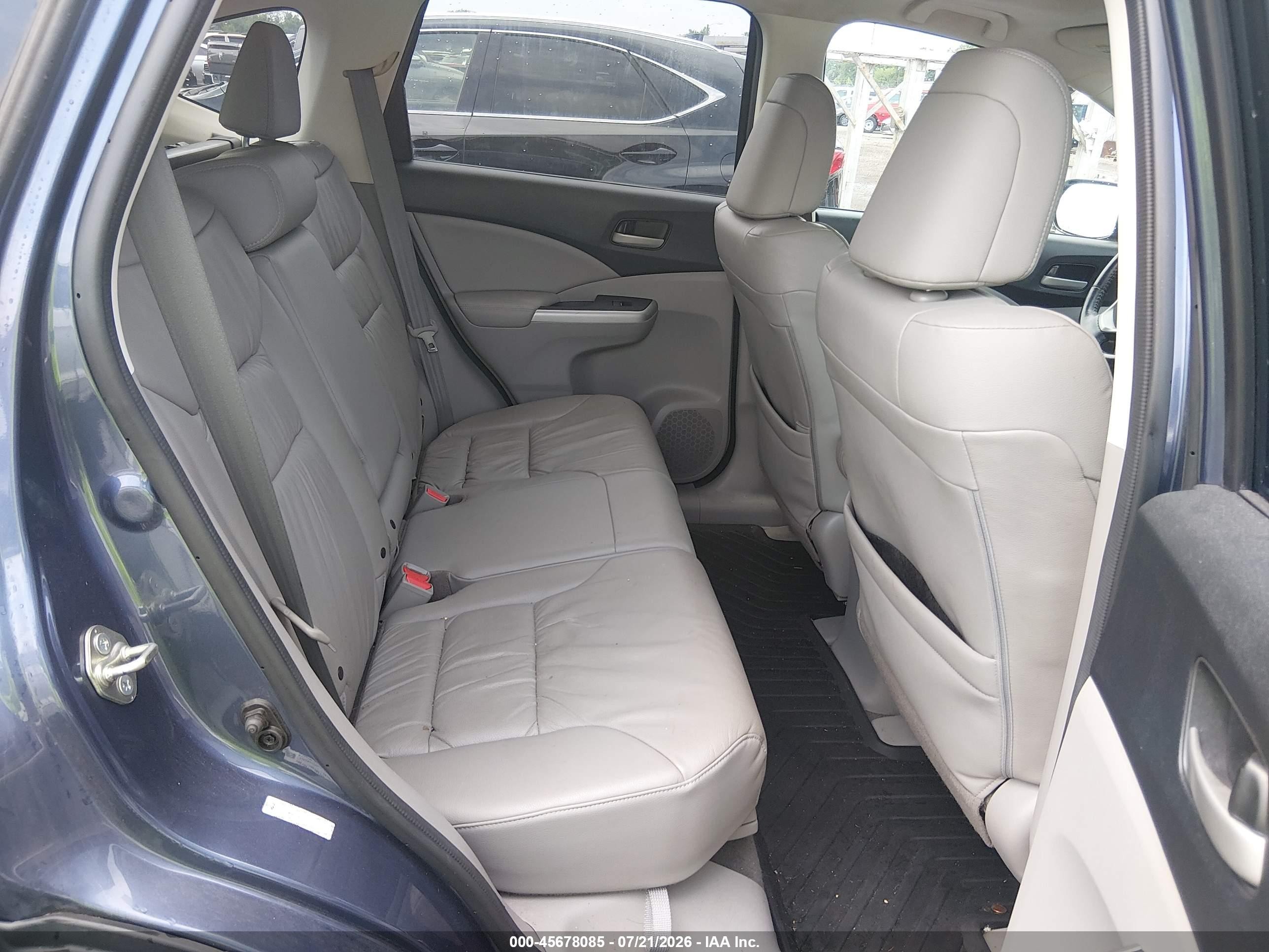 2014 Honda Cr-v Ex-l Blue vin: 5J6RM4H79EL096277