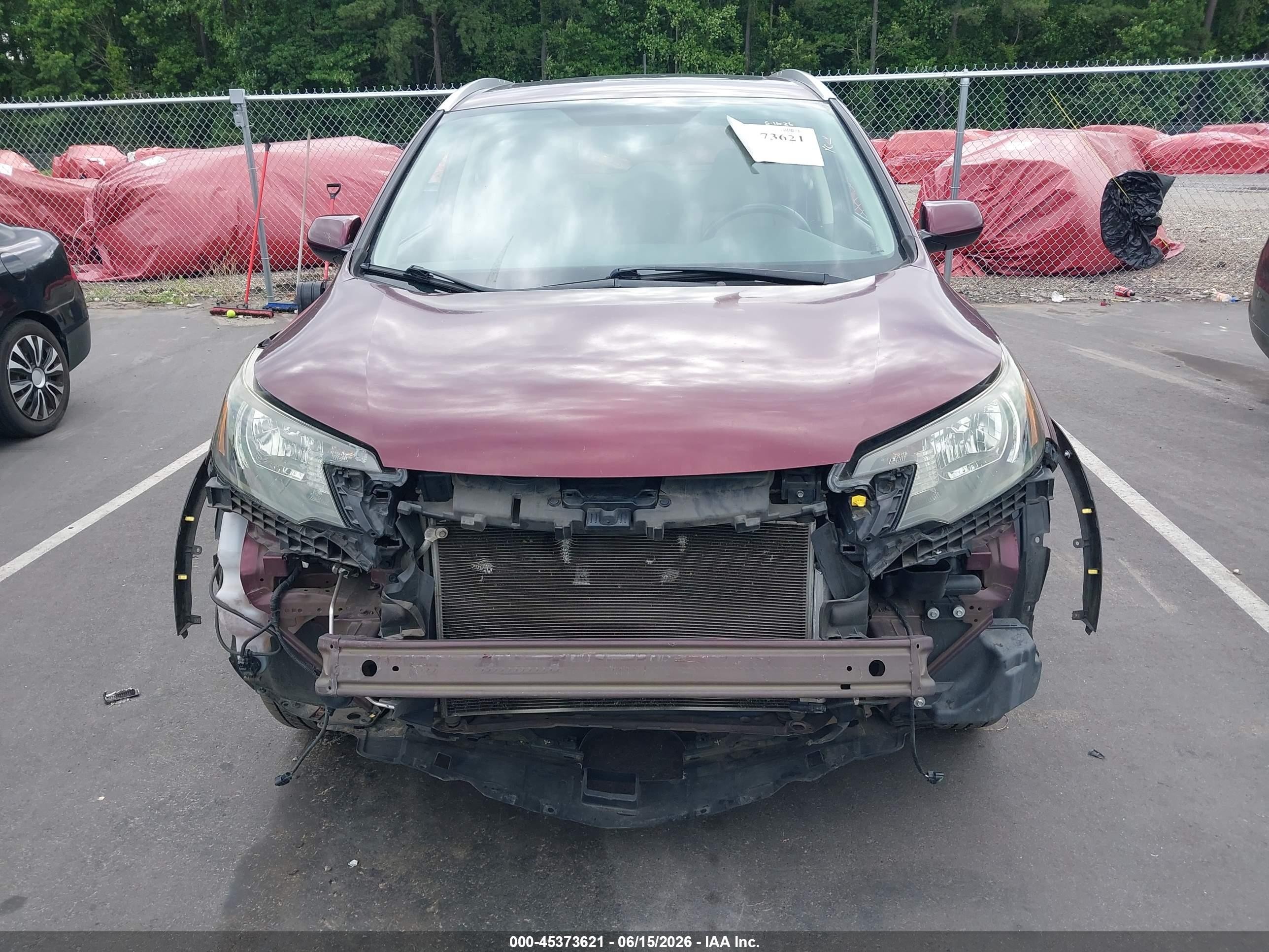 2014 Honda Cr-v Ex-l Темно-бордовый vin: 5J6RM4H79EL113952