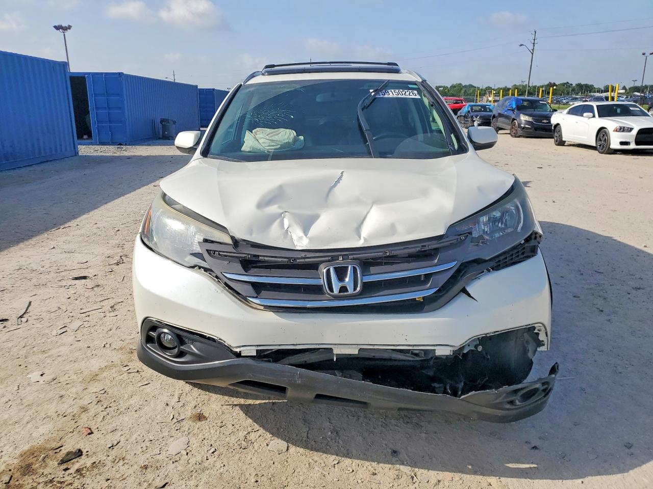 2014 Honda Cr-v Exl White vin: 5J6RM4H79EL115085