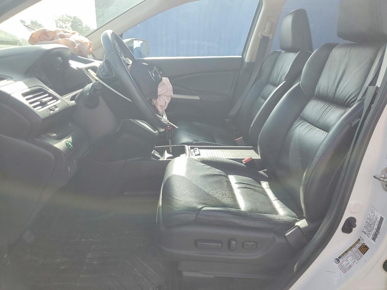 2014 Honda Cr-v Exl White vin: 5J6RM4H79EL115085