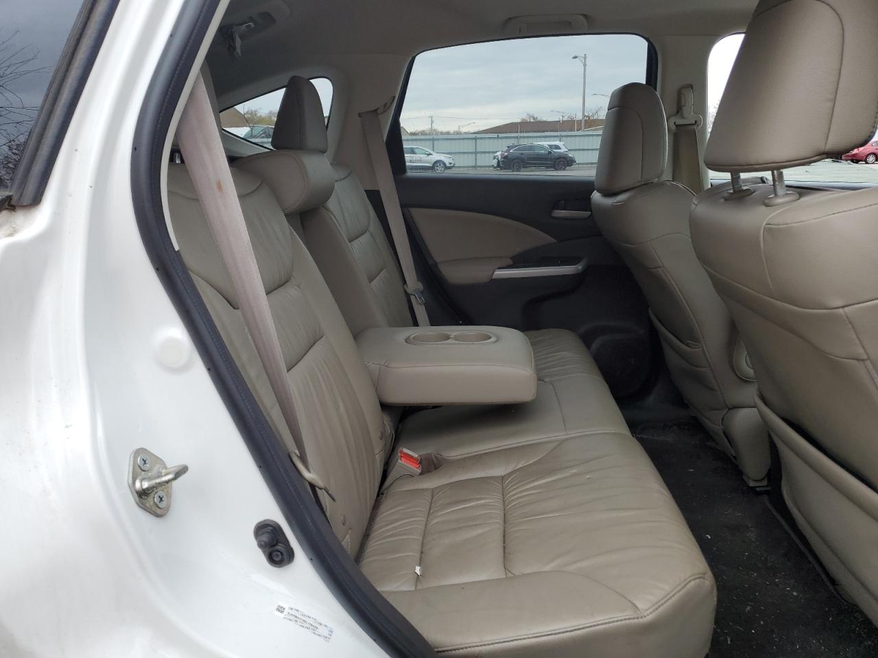 2014 Honda Cr-v Exl White vin: 5J6RM4H79EL118486