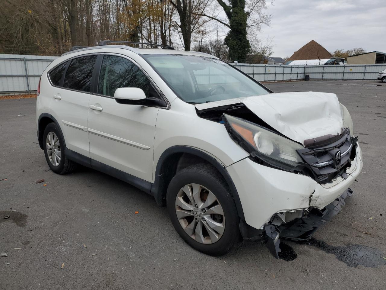 2014 Honda Cr-v Exl White vin: 5J6RM4H79EL118486