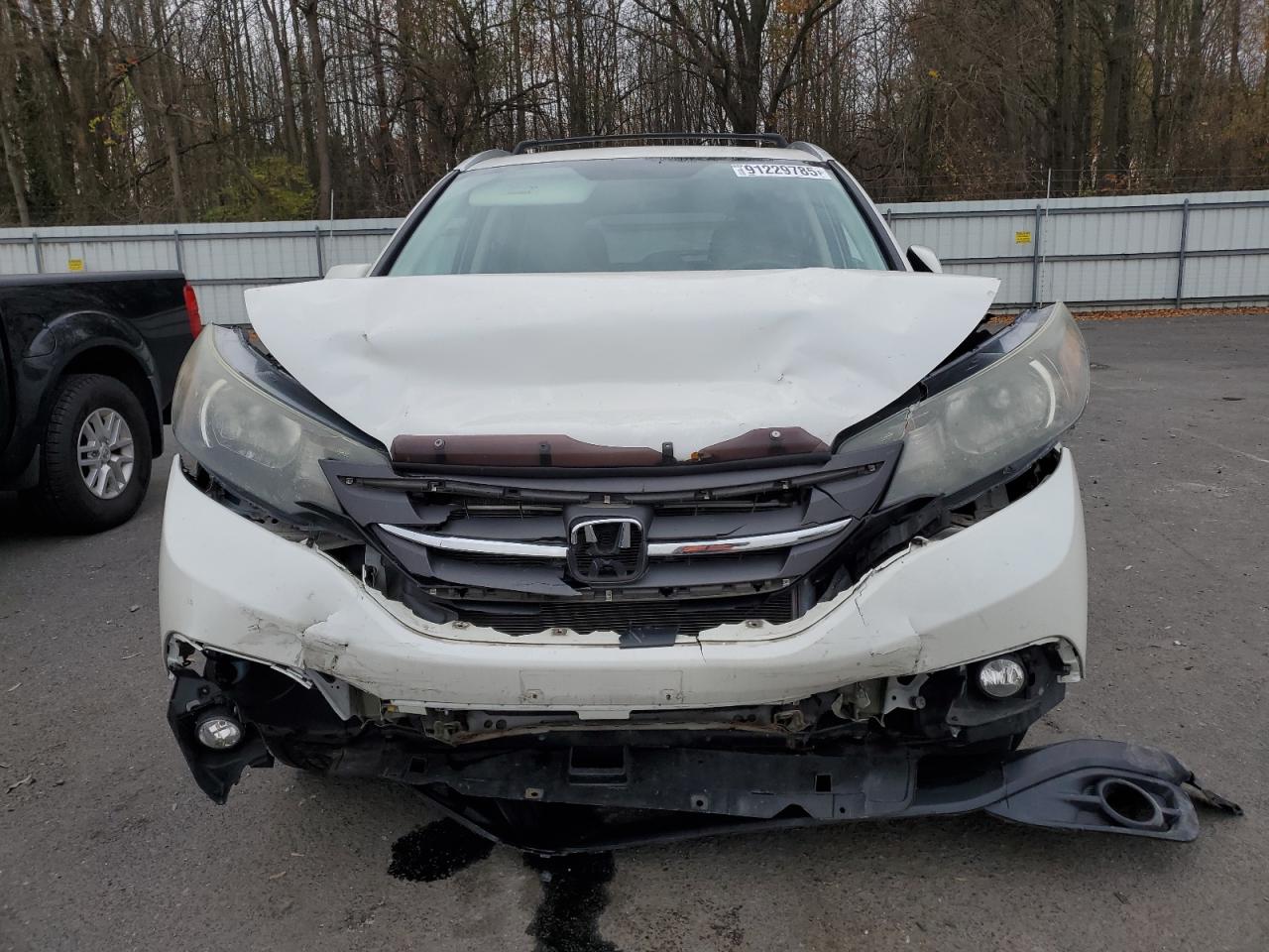 2014 Honda Cr-v Exl White vin: 5J6RM4H79EL118486
