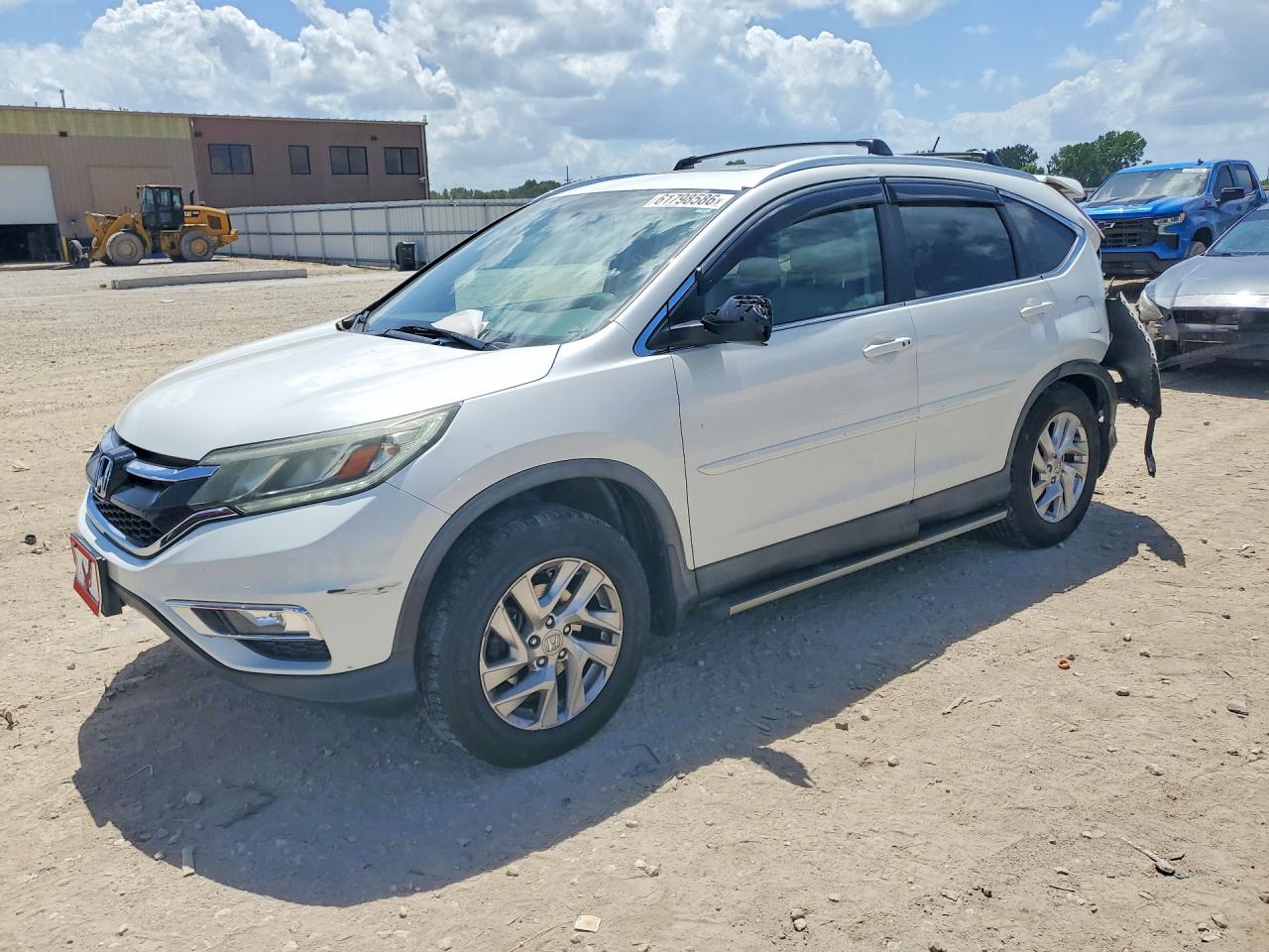 2015 Honda Cr-v Exl White vin: 5J6RM4H79FL021239