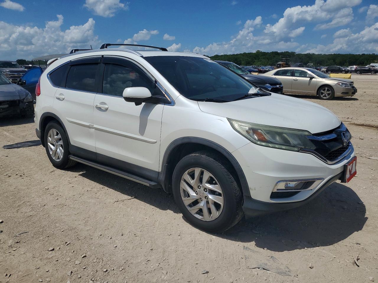 2015 Honda Cr-v Exl White vin: 5J6RM4H79FL021239