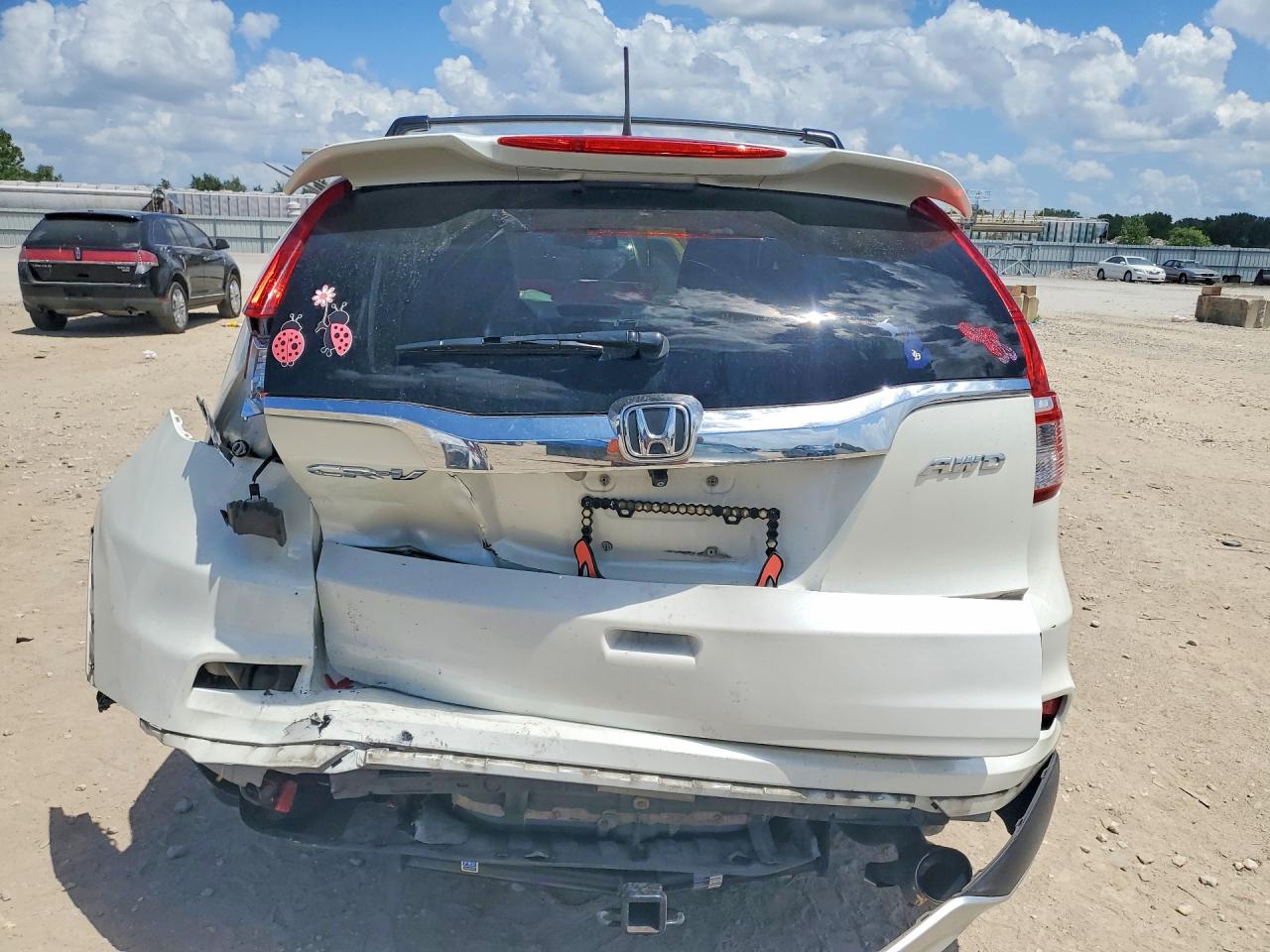 2015 Honda Cr-v Exl White vin: 5J6RM4H79FL021239