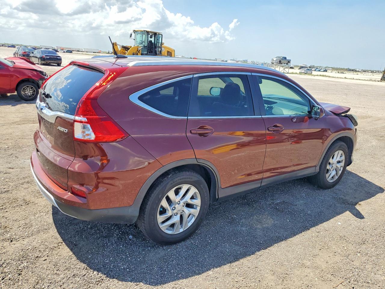 2015 Honda Cr-v Exl Maroon vin: 5J6RM4H79FL054385