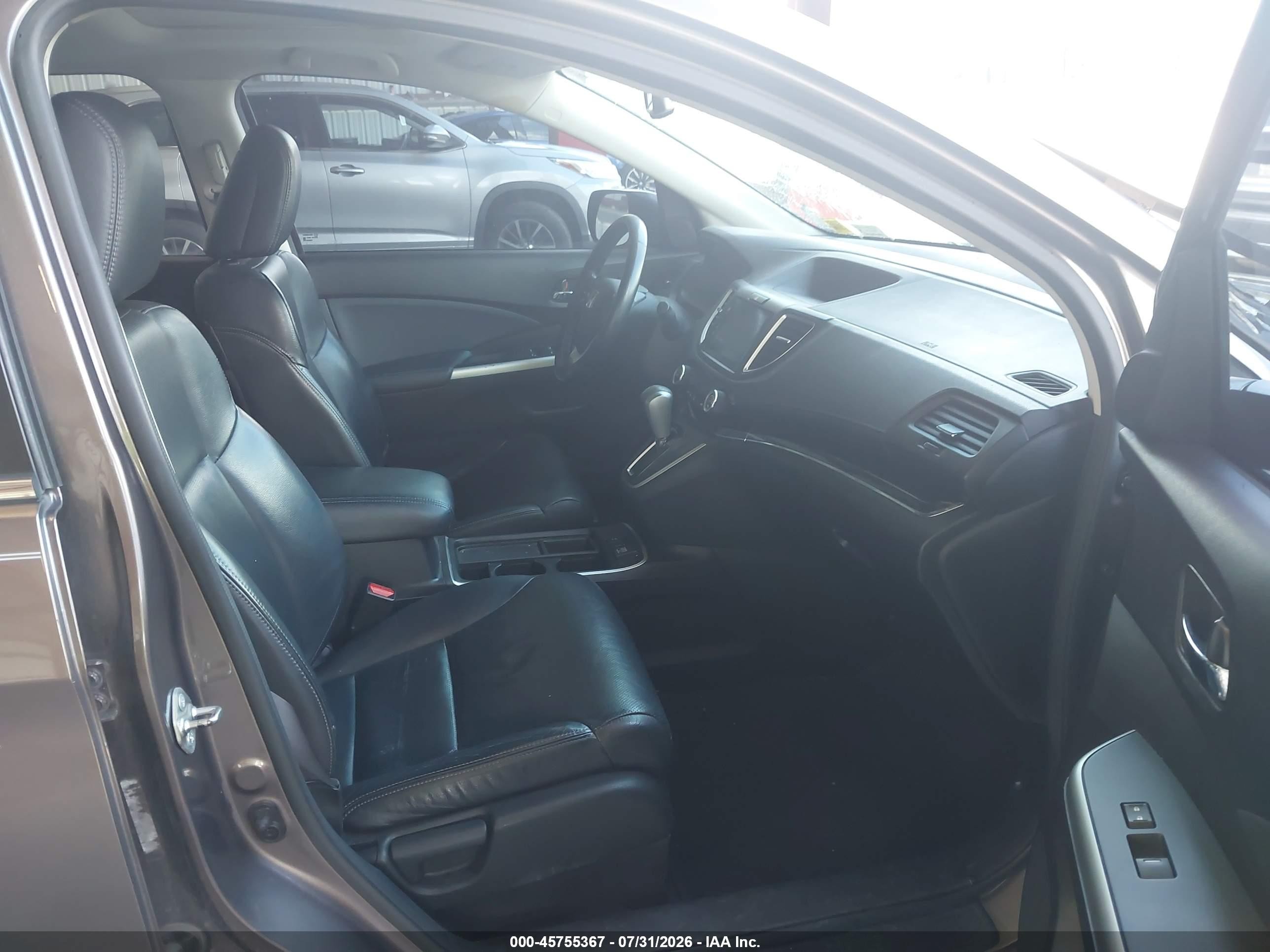 2015 Honda Cr-v Ex-l Gray vin: 5J6RM4H79FL087810