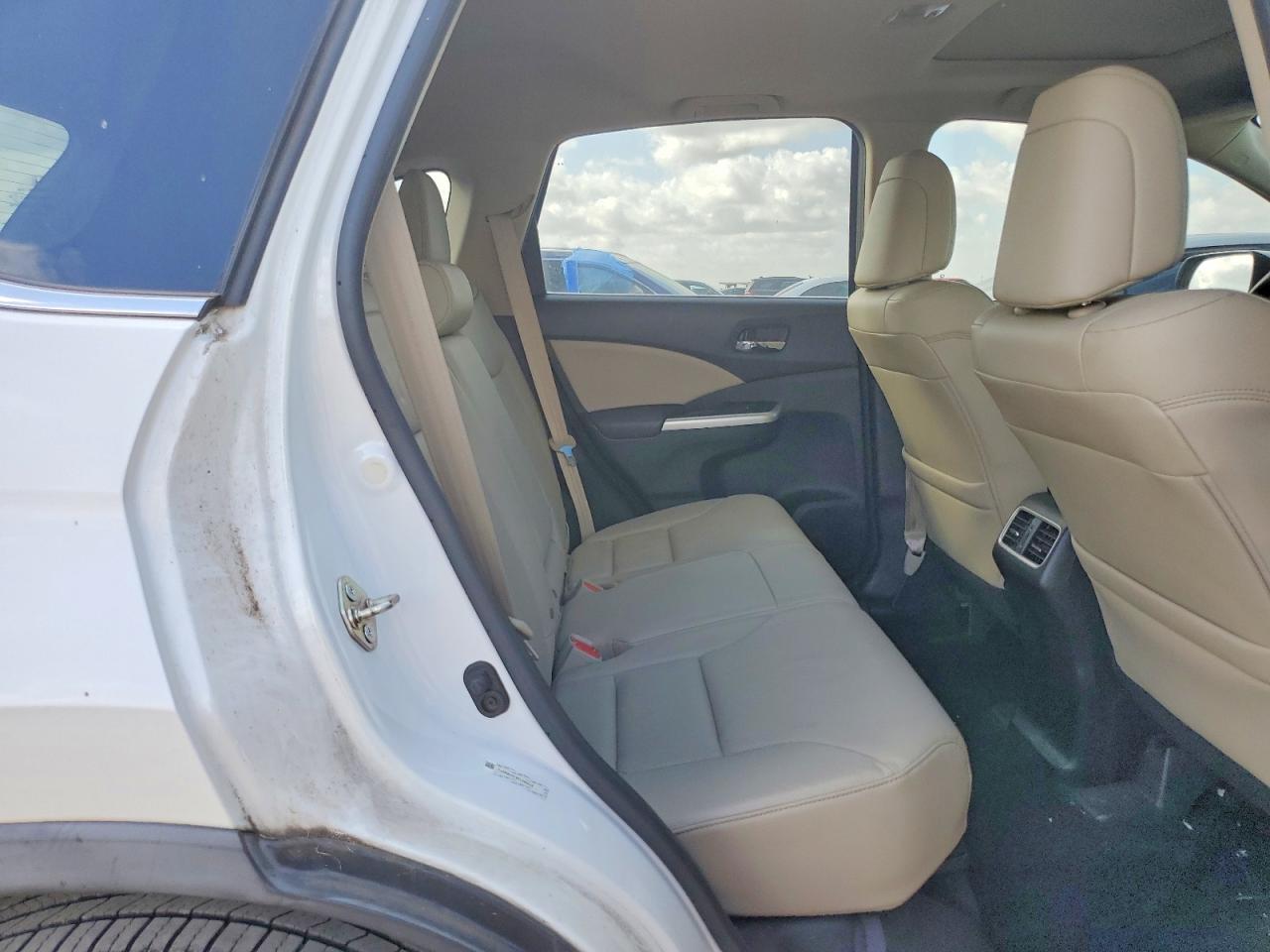 2015 Honda Cr-v Exl White vin: 5J6RM4H79FL091629