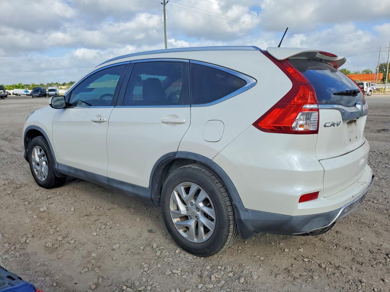 2015 Honda Cr-v Exl White vin: 5J6RM4H79FL091629