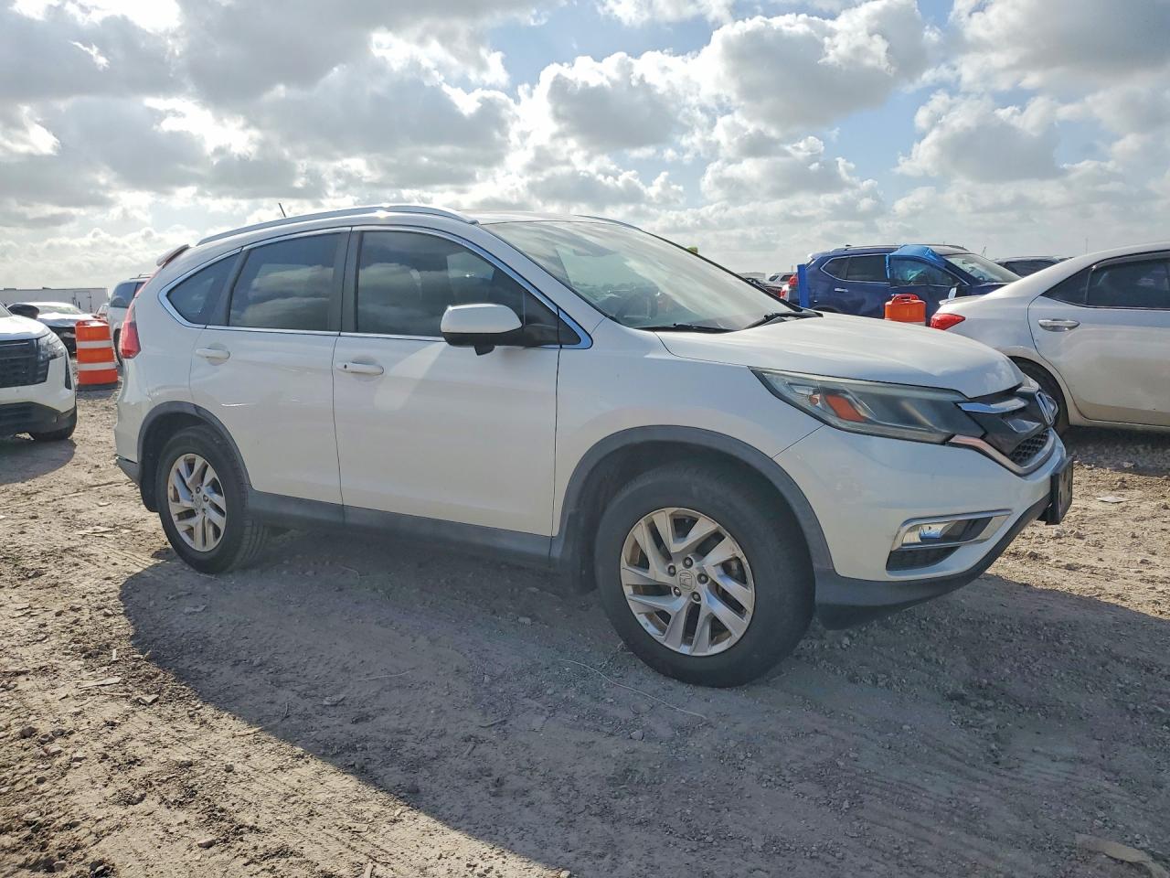 2015 Honda Cr-v Exl White vin: 5J6RM4H79FL091629