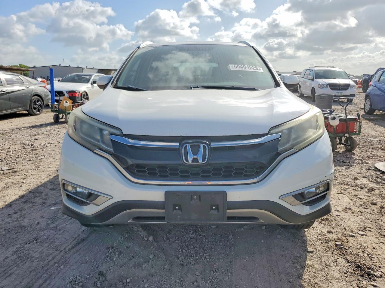 2015 Honda Cr-v Exl White vin: 5J6RM4H79FL091629