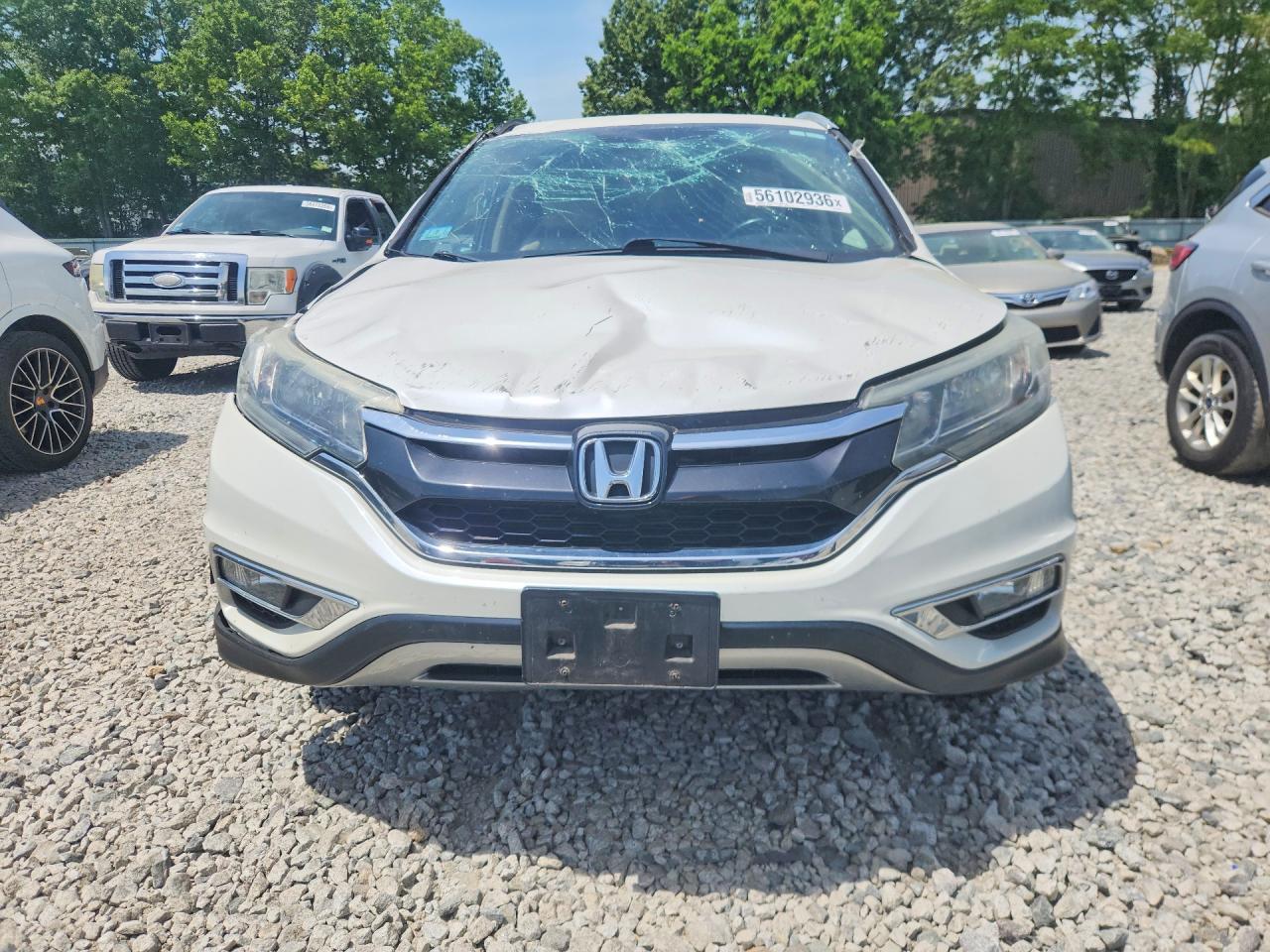 2016 Honda Cr-v Exl White vin: 5J6RM4H79GL014325