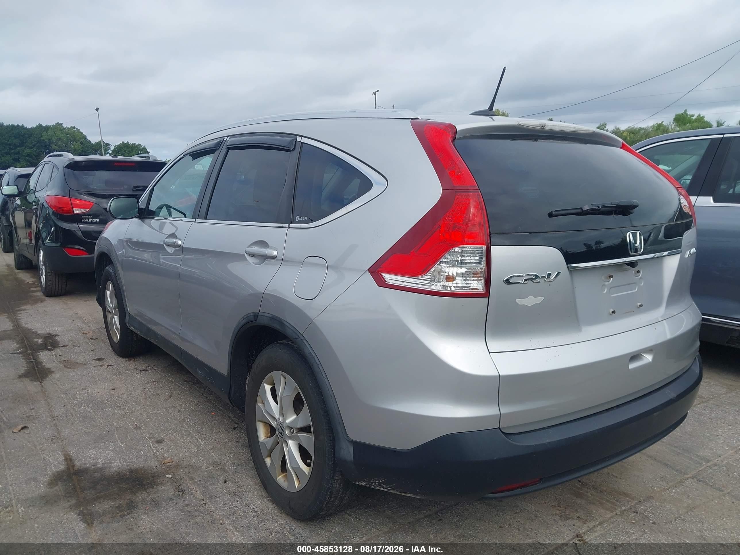 2012 Honda Cr-v Ex-l Silver vin: 5J6RM4H7XCL014828