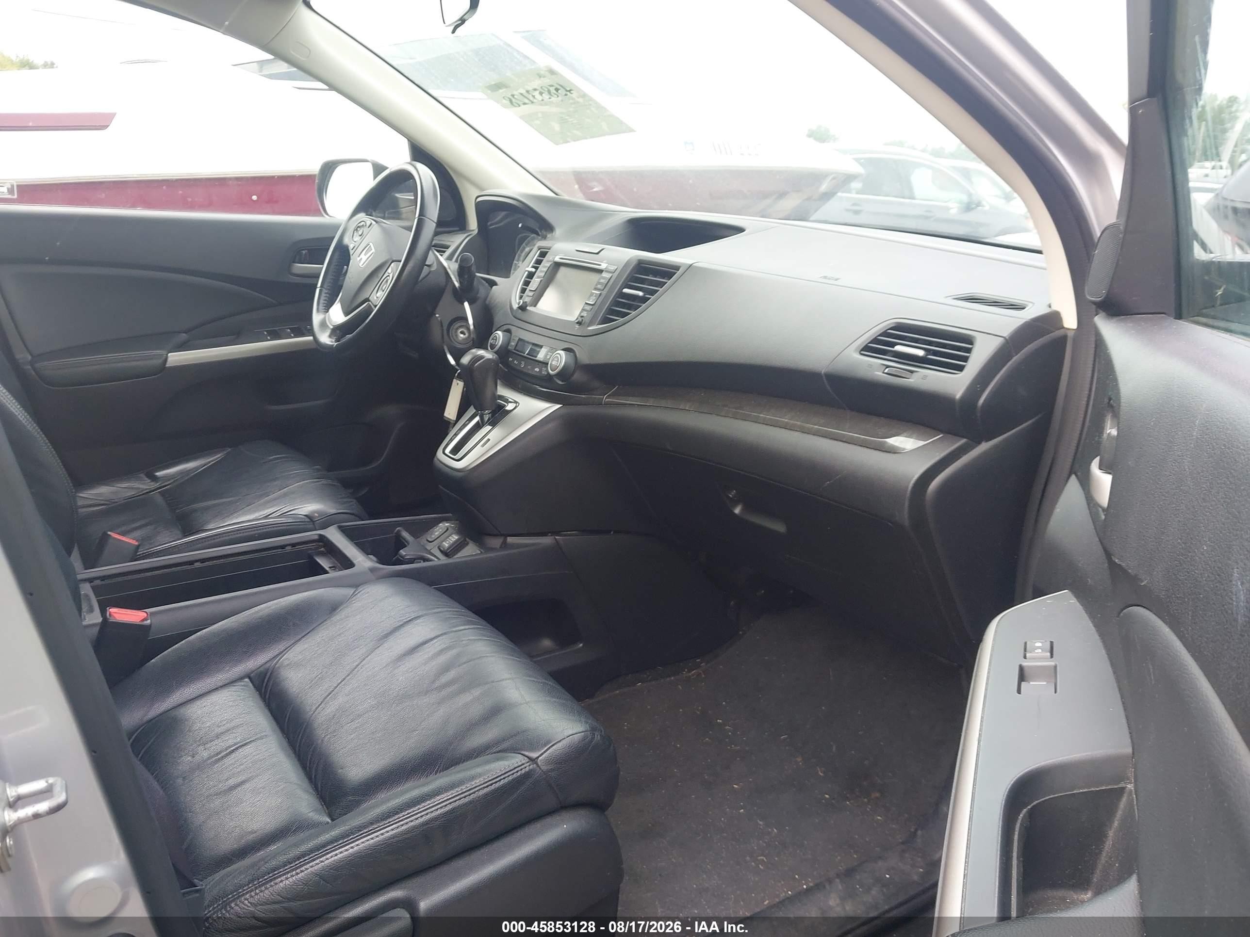 2012 Honda Cr-v Ex-l Silver vin: 5J6RM4H7XCL014828