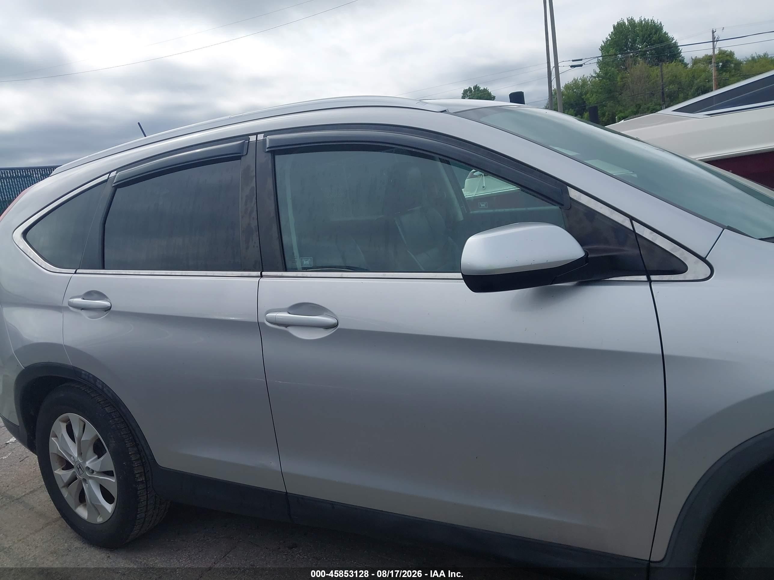 2012 Honda Cr-v Ex-l Silver vin: 5J6RM4H7XCL014828