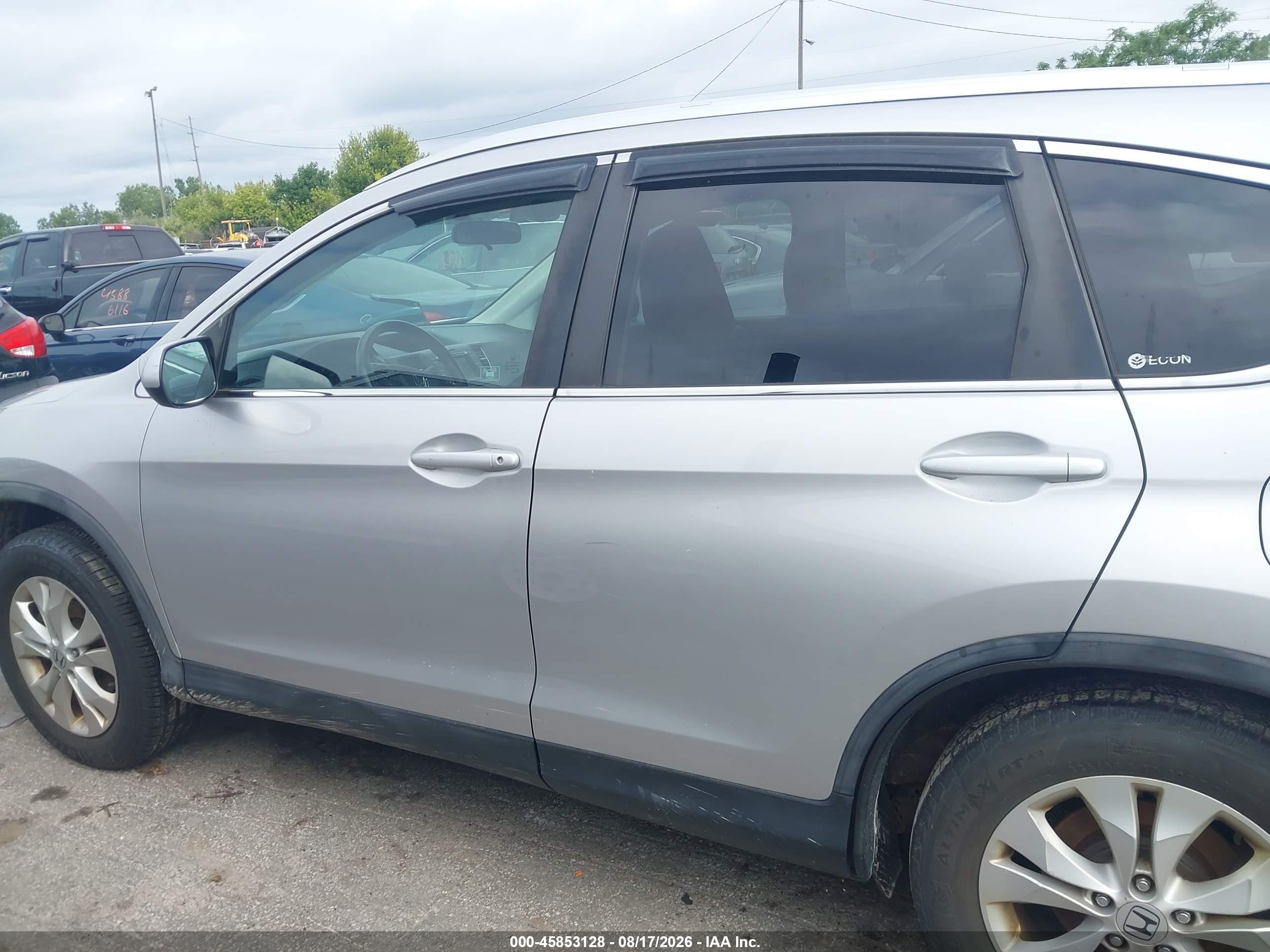 2012 Honda Cr-v Ex-l Silver vin: 5J6RM4H7XCL014828