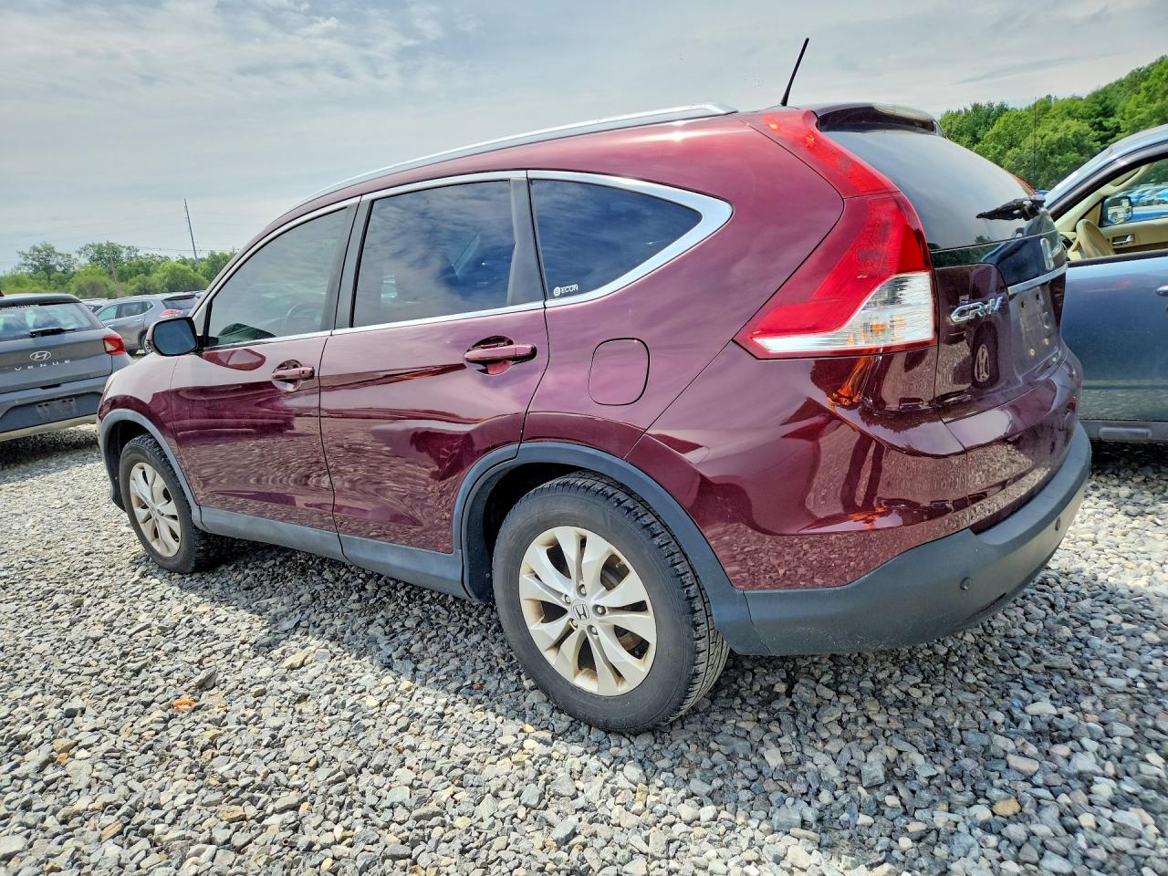 2012 Honda Cr-v Exl Burgundy vin: 5J6RM4H7XCL028941