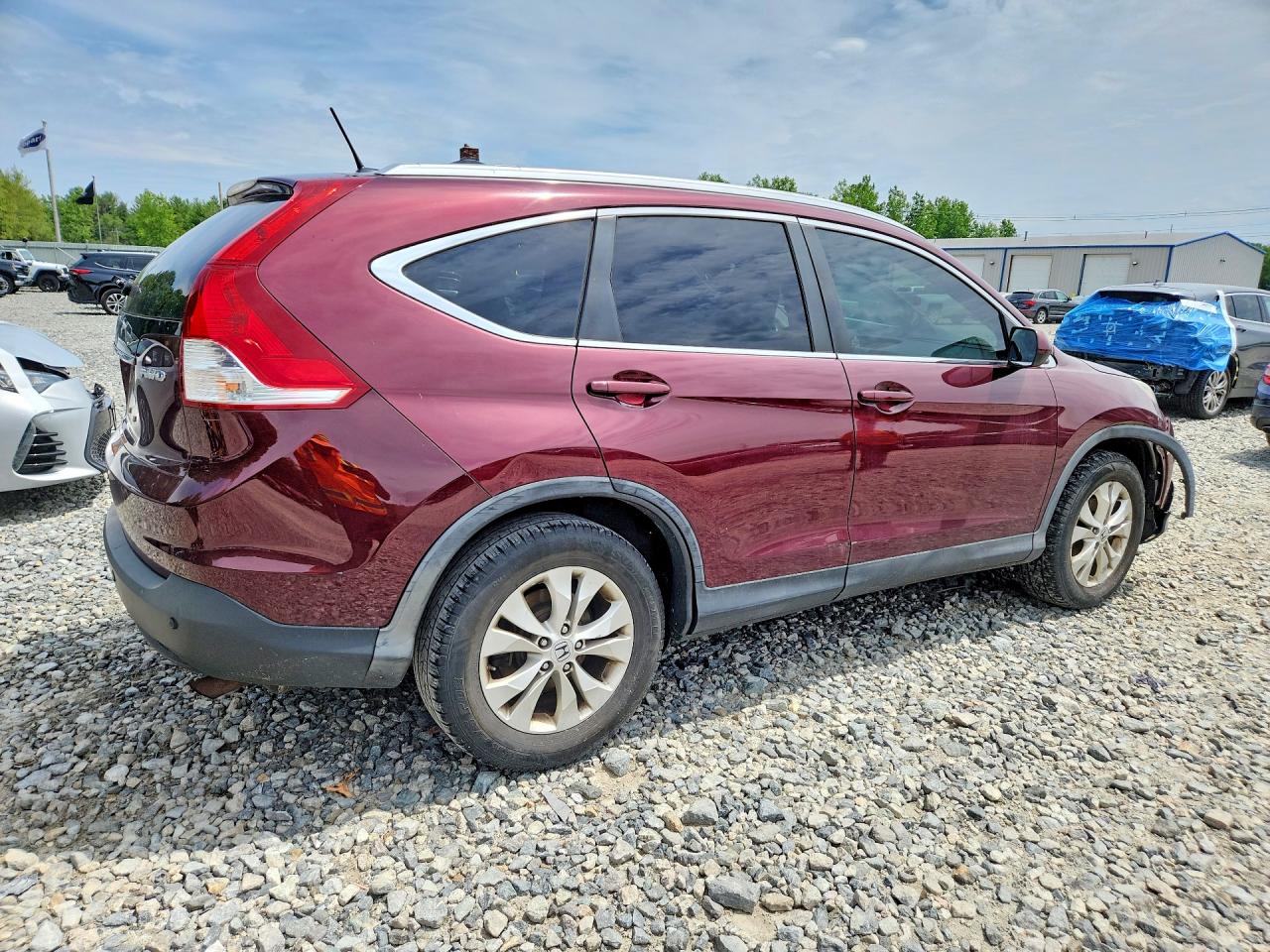 2012 Honda Cr-v Exl Burgundy vin: 5J6RM4H7XCL028941