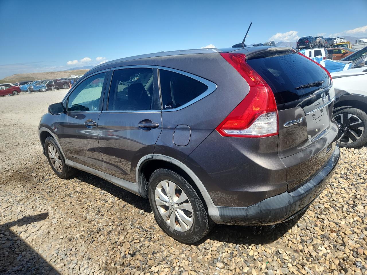 2012 Honda Cr-v Exl Угольный vin: 5J6RM4H7XCL039499 Damage: Left Qtr Panel, Dent(S) W/ Paint Dmg, 1/8 To 1/2 Inch
