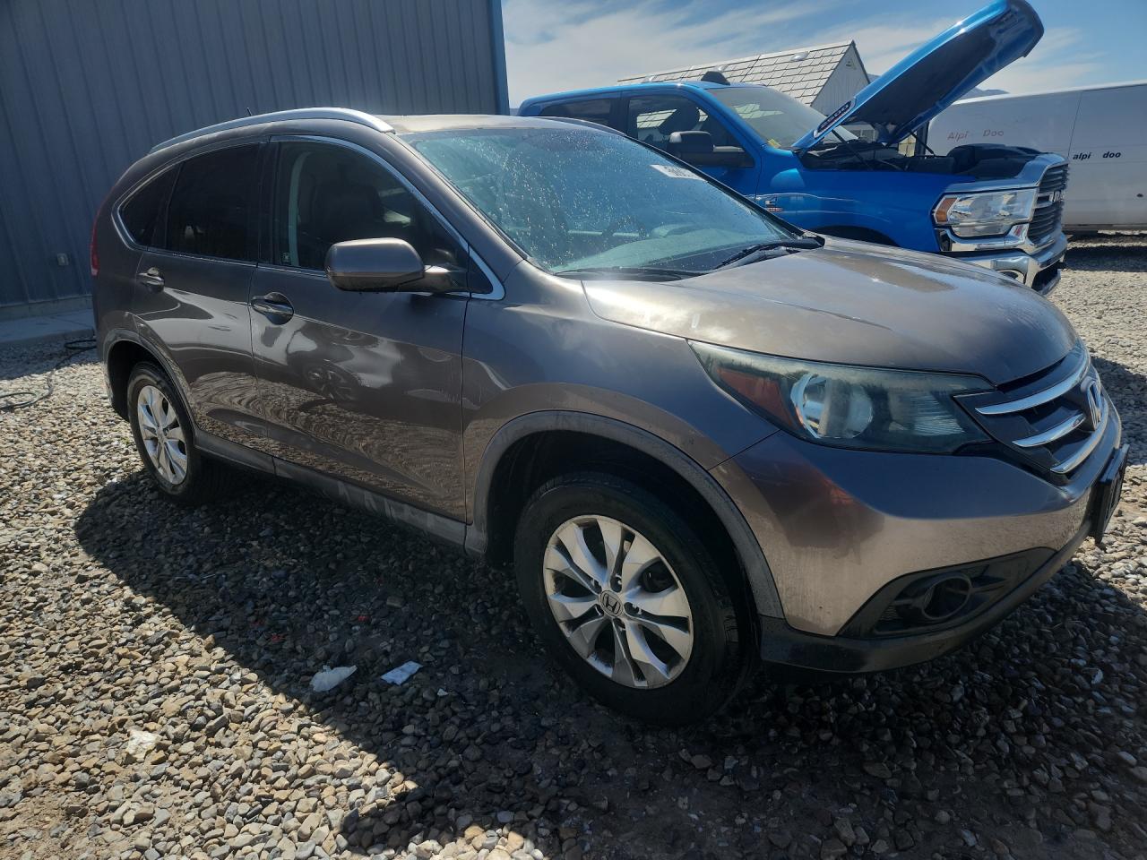 2012 Honda Cr-v Exl Угольный vin: 5J6RM4H7XCL039499 Damage: Right Front Fender, Dent(S) W/ Paint Dmg, 1 To 2 Inches