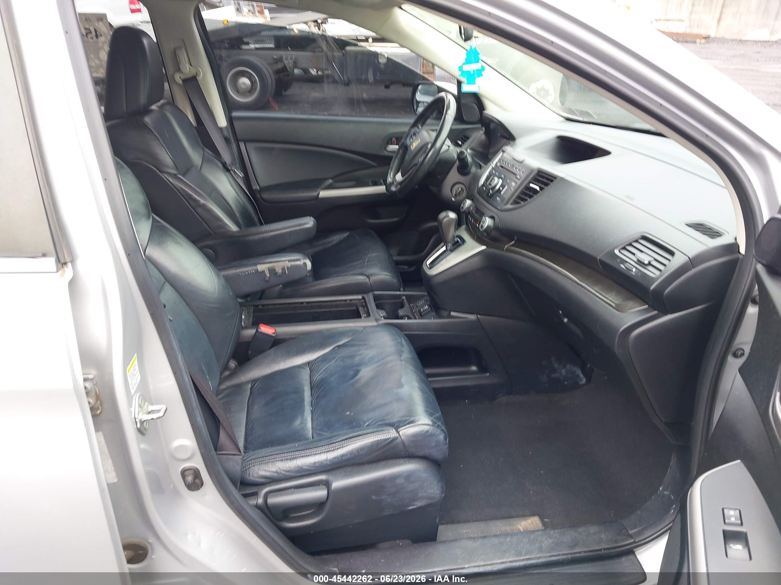 2012 Honda Cr-v Ex-l Silver vin: 5J6RM4H7XCL043861