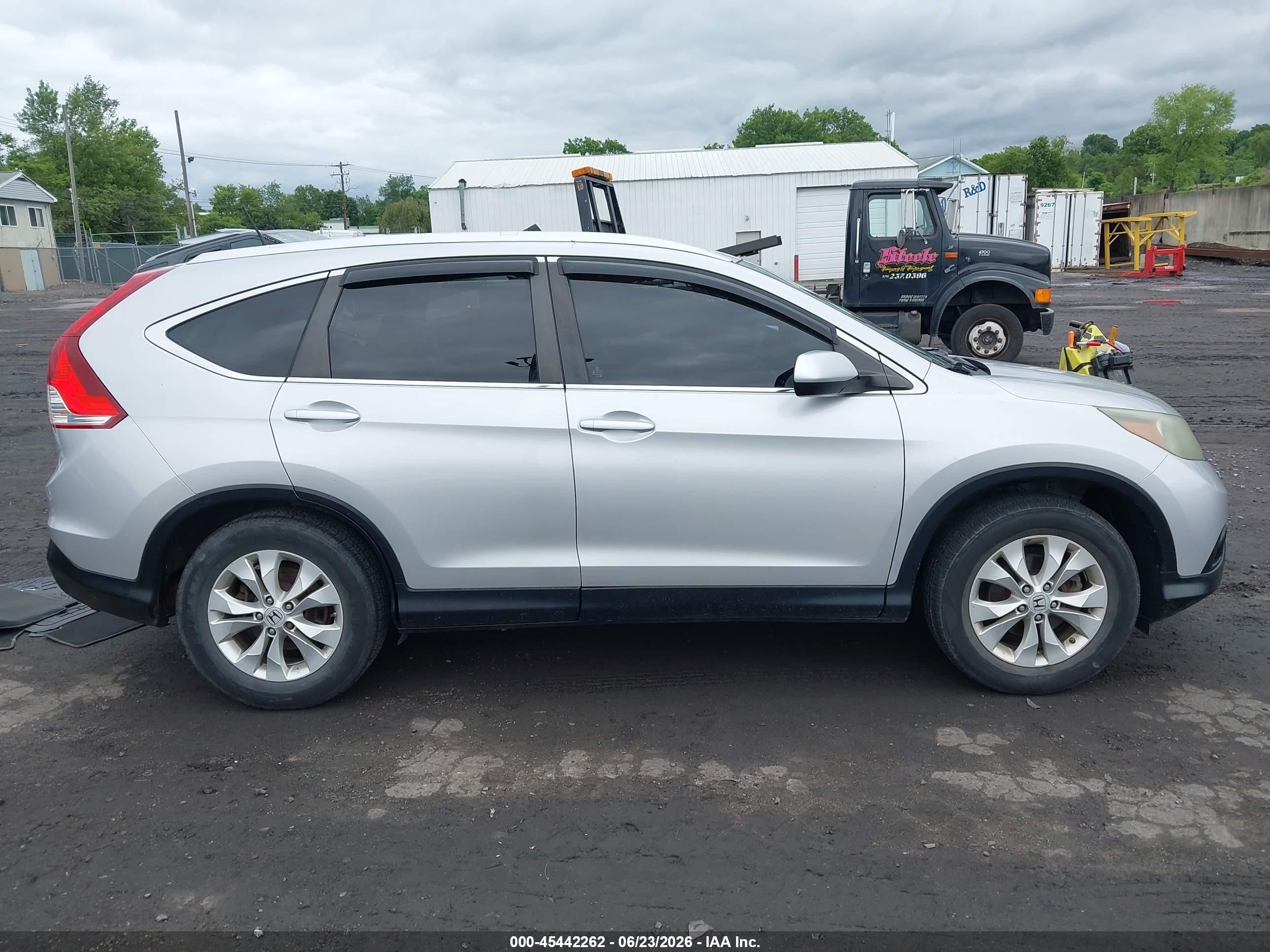 2012 Honda Cr-v Ex-l Silver vin: 5J6RM4H7XCL043861