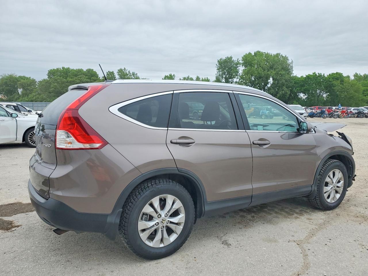 2012 Honda Cr-v Exl Brown vin: 5J6RM4H7XCL050342