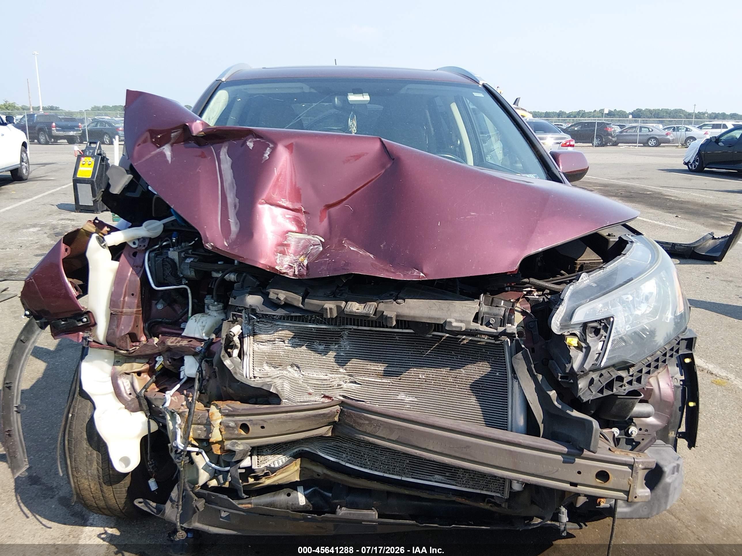 2012 Honda Cr-v Ex-l Burgundy vin: 5J6RM4H7XCL067318