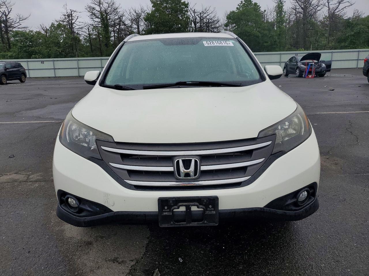 2012 Honda Cr-v Exl White vin: 5J6RM4H7XCL076990