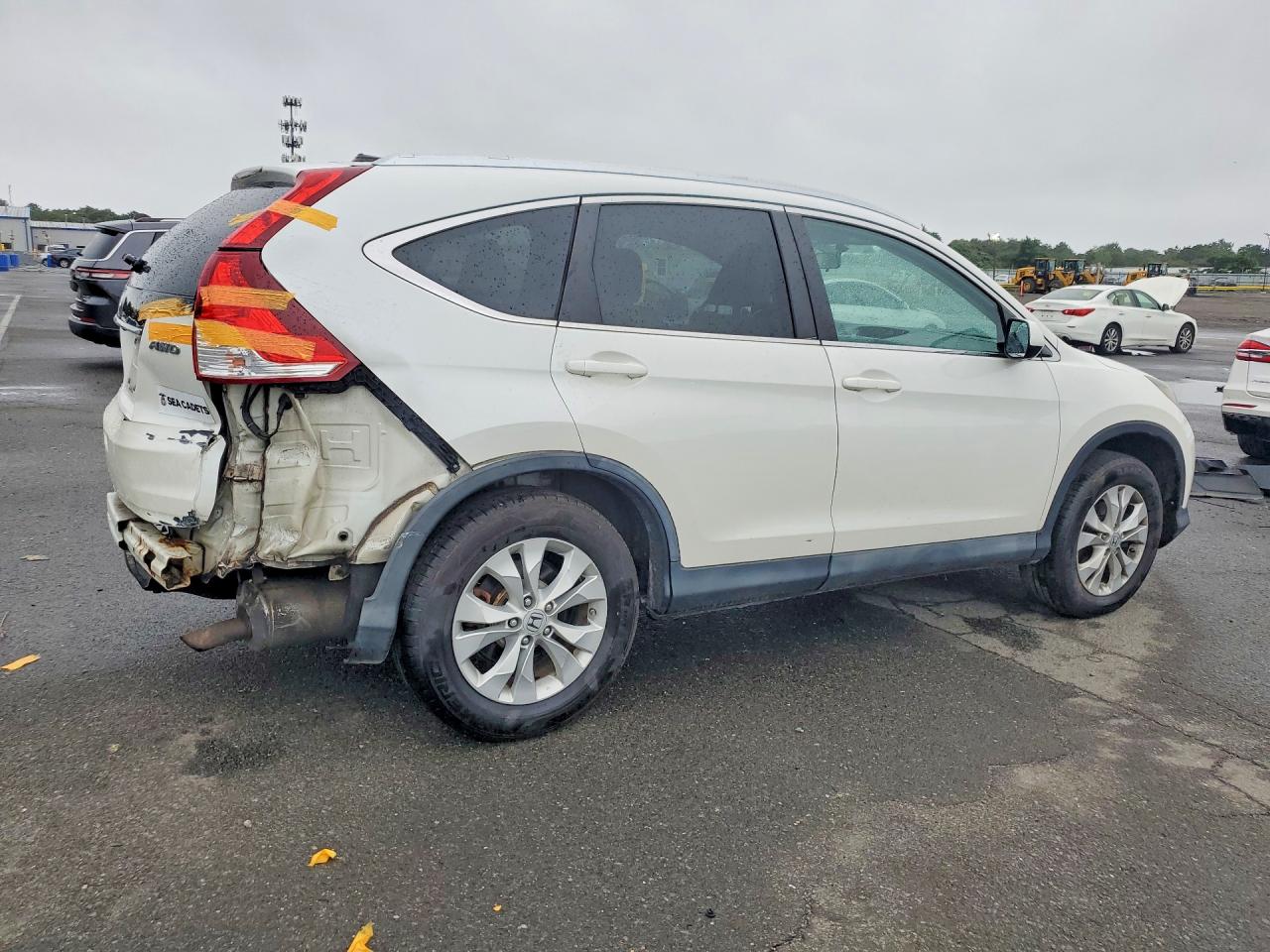 2012 Honda Cr-v Exl White vin: 5J6RM4H7XCL076990